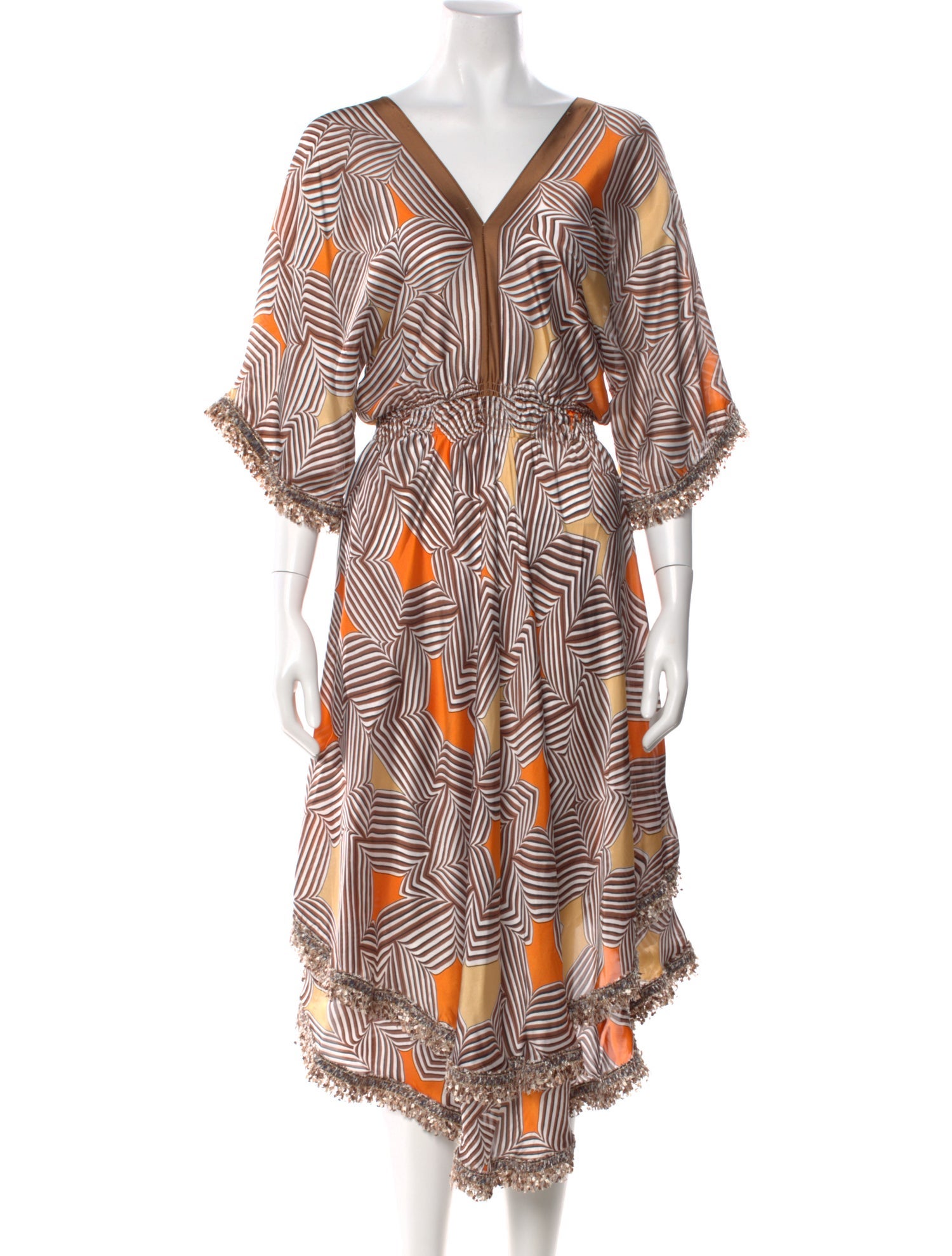 Pop Saint Barth Printed Long Dress