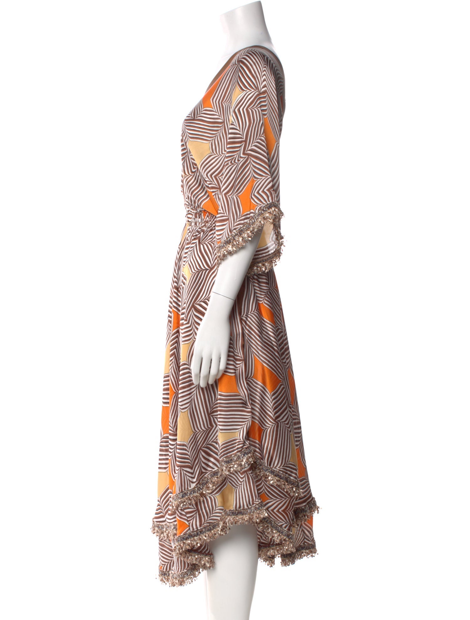 Pop Saint Barth Printed Long Dress
