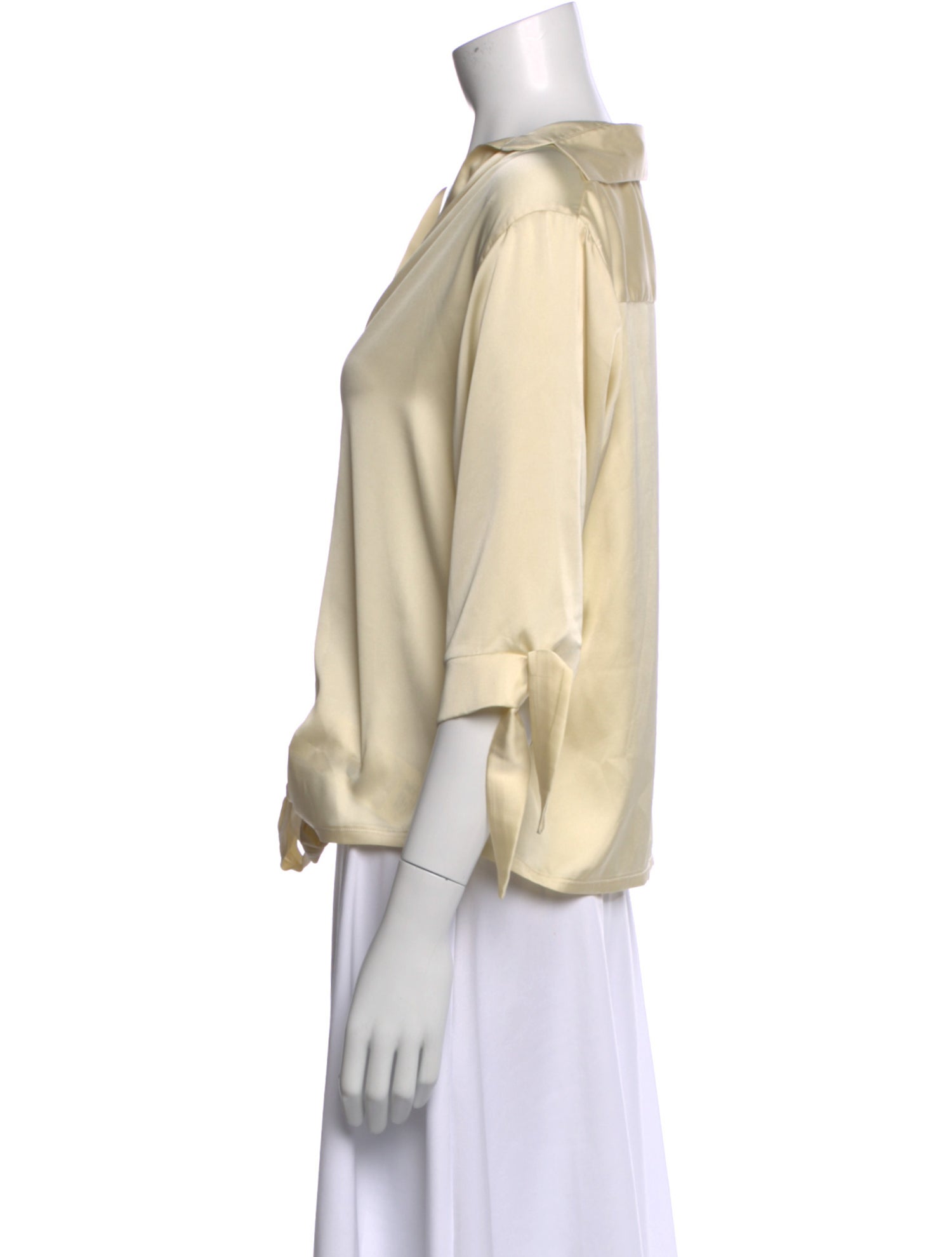 Pop Saint Barth Silk V-Neck Blouse