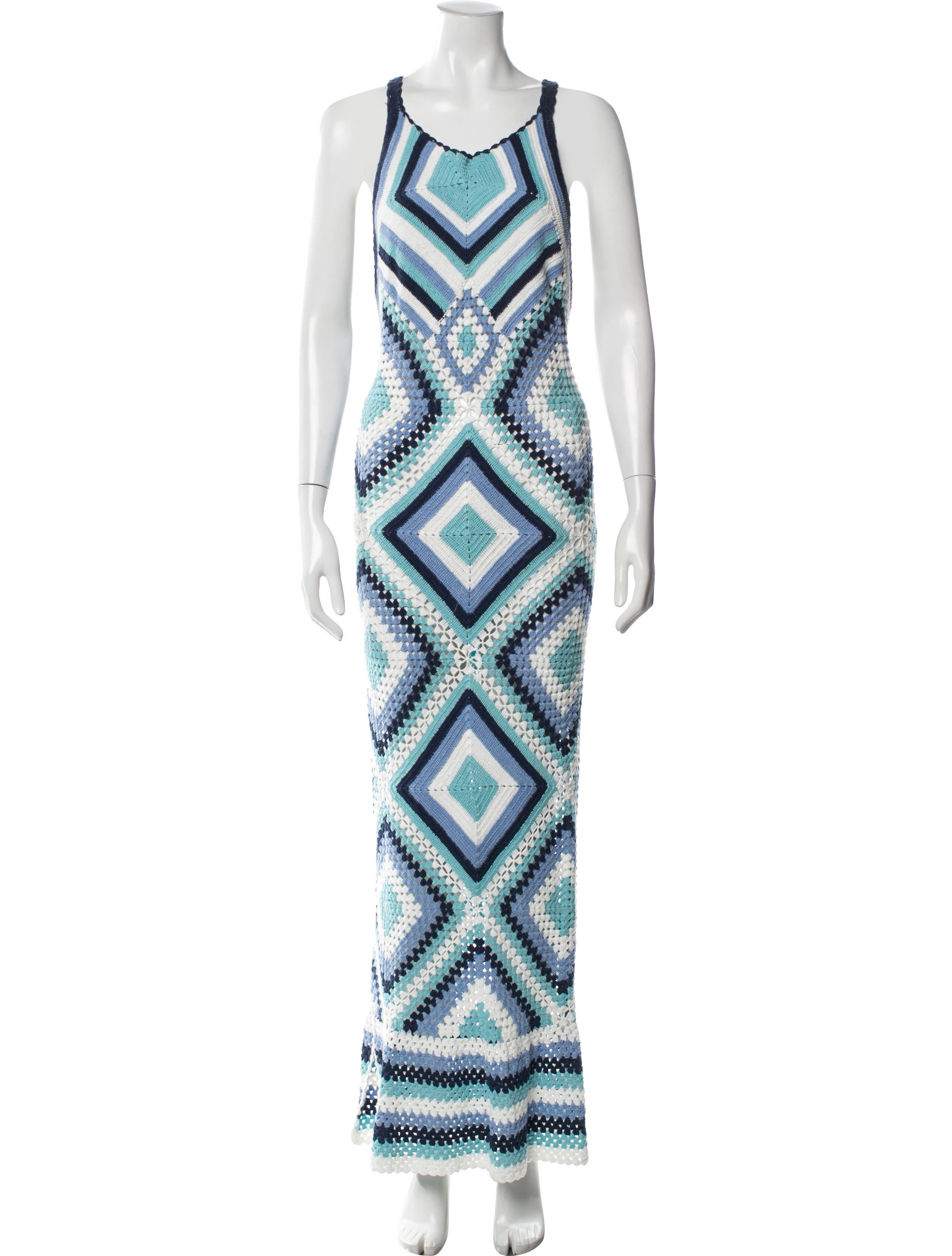 Pop Saint Barth Graphic Print Long Dress