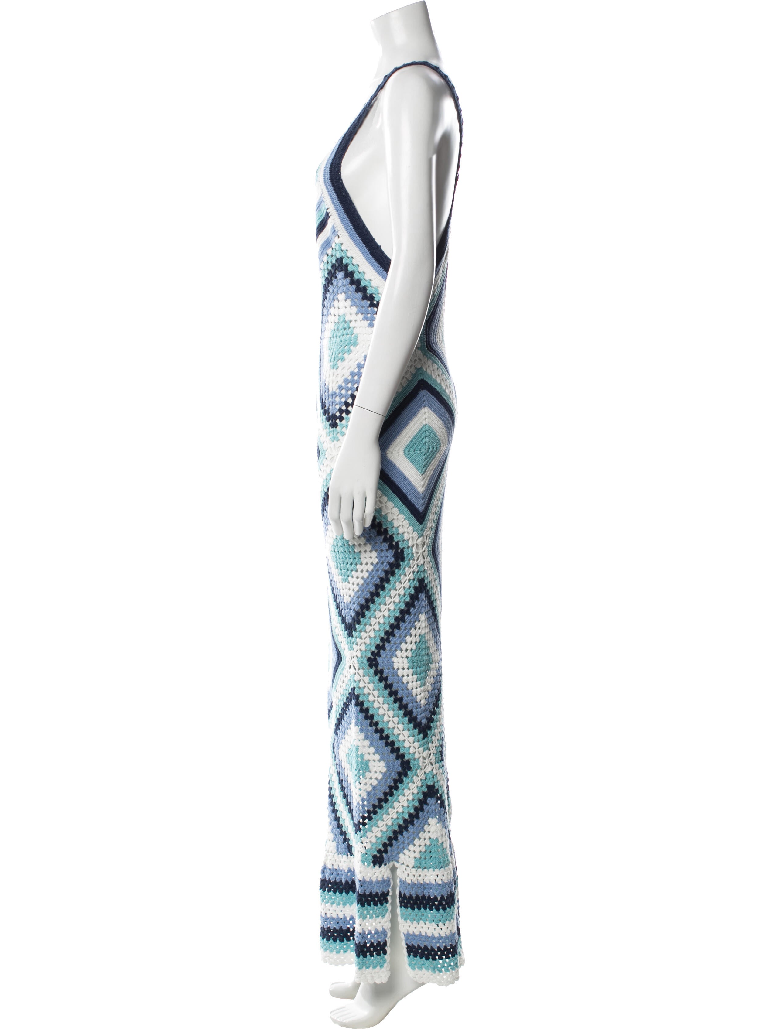 Pop Saint Barth Graphic Print Long Dress