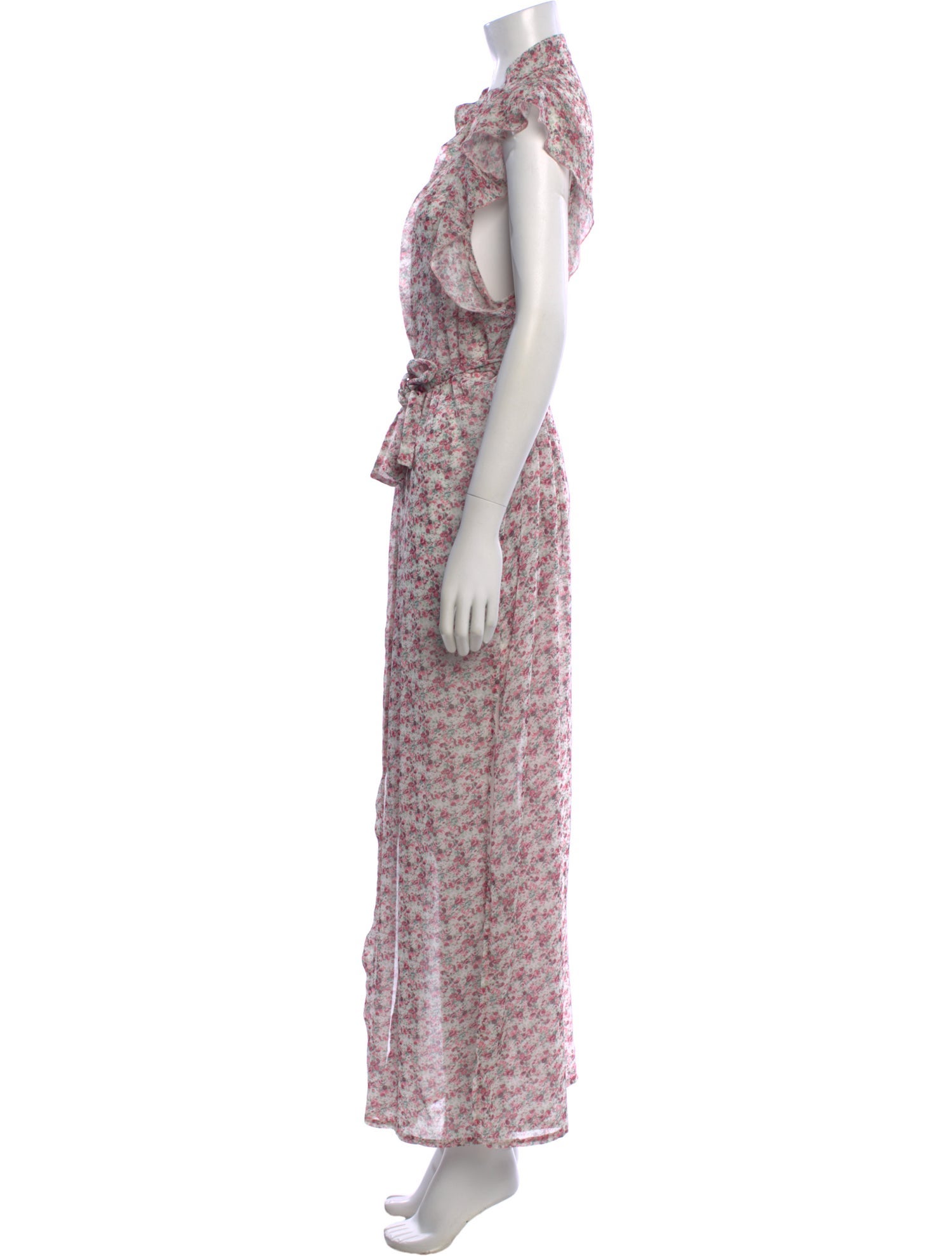 Pop Saint Barth Floral Print Long Dress