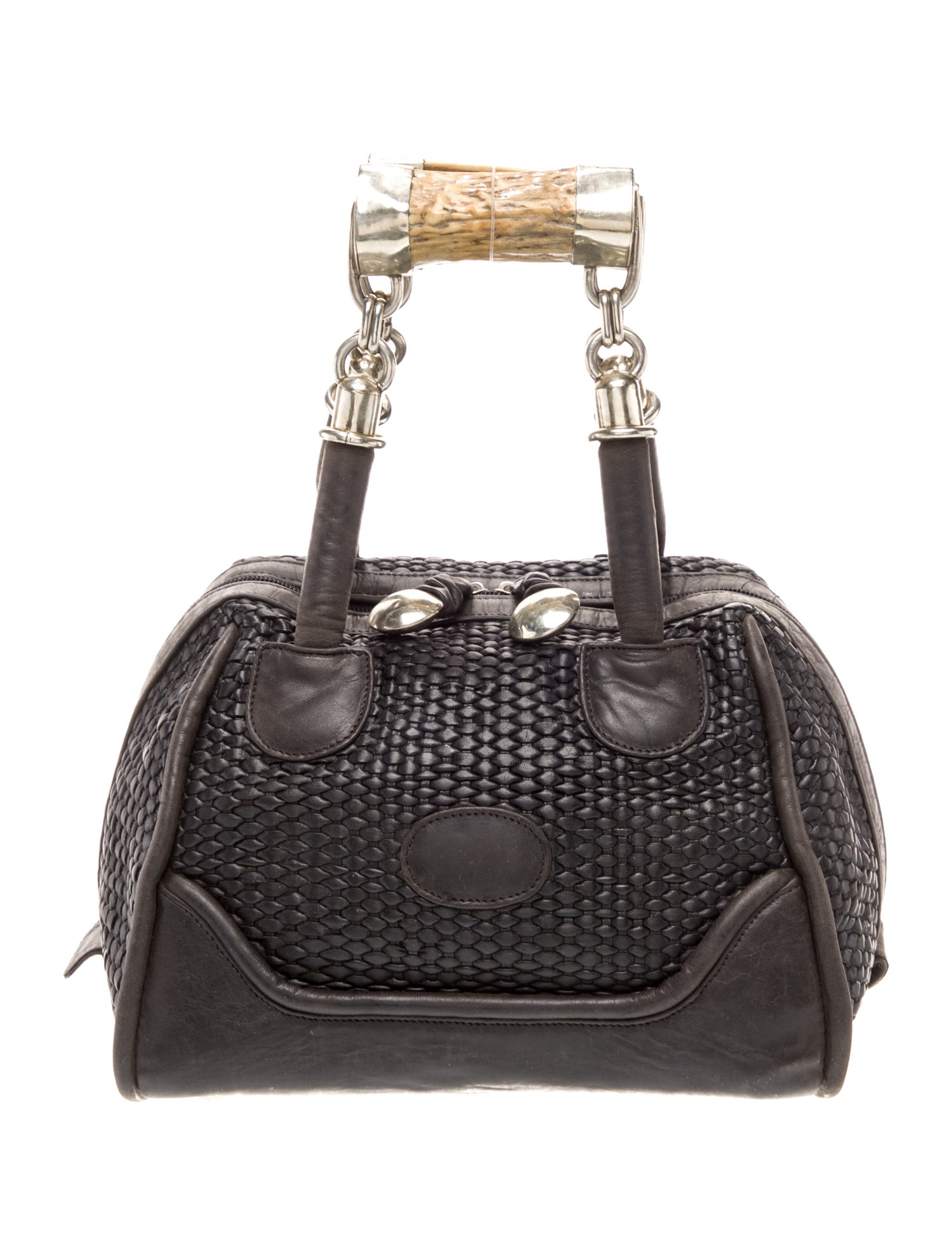 Perez Sanz Leather Top Handle Bag