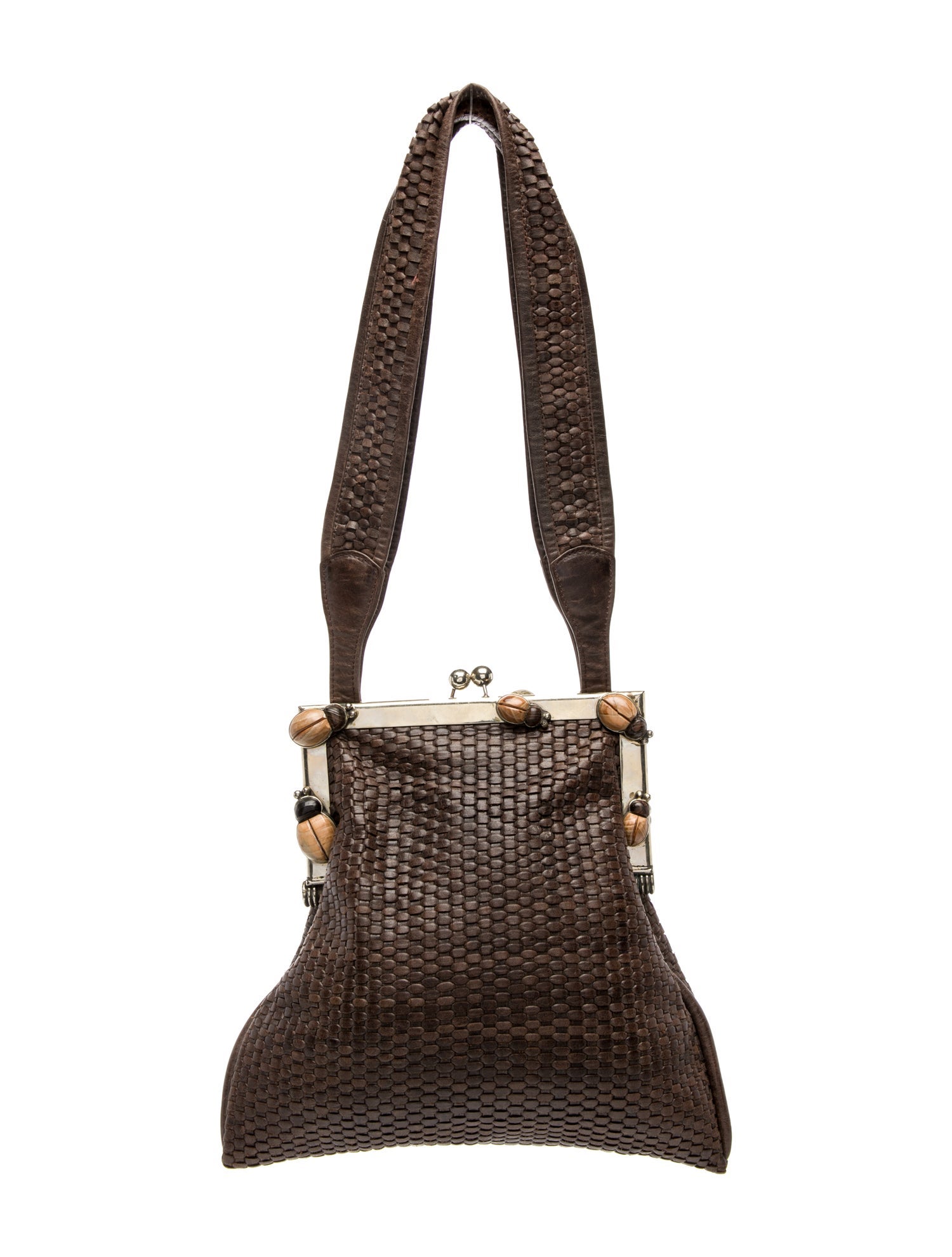 Perez Sanz Leather Shoulder Bag