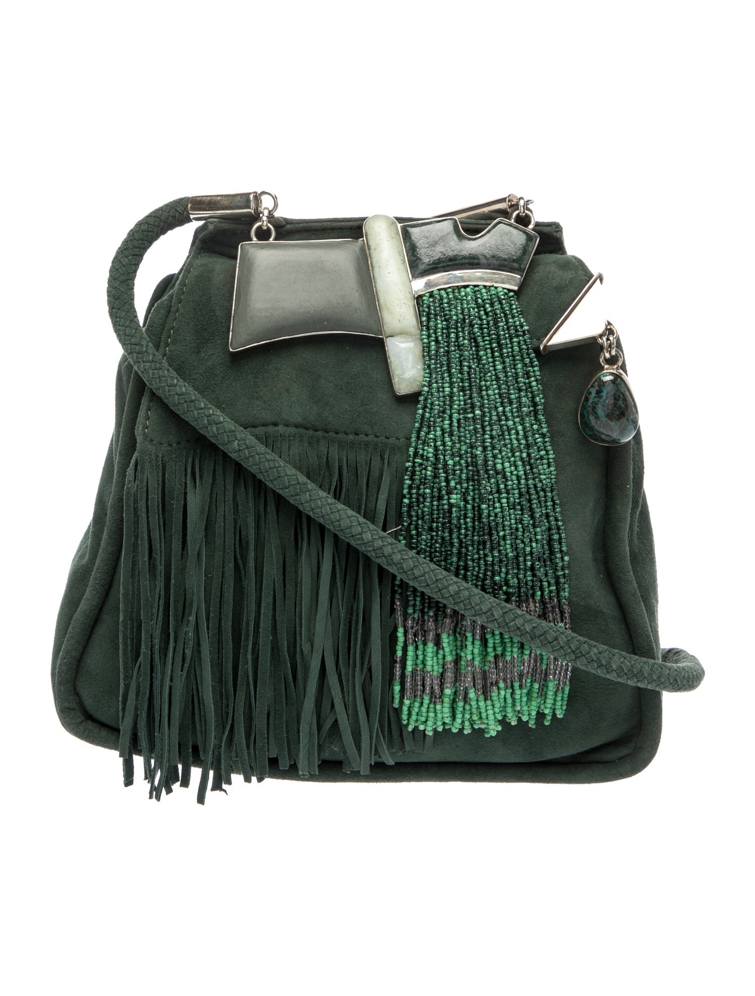 Perez Sanz Suede Crossbody Bag