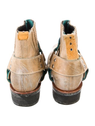 Pskaufman Suede Moto Boots