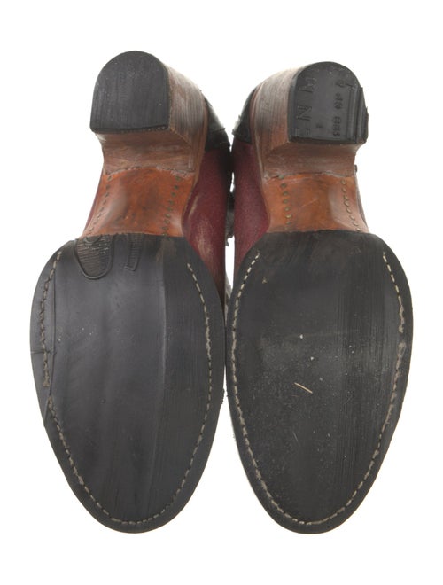 Pskaufman Leather Colorblock Pattern Western Boots