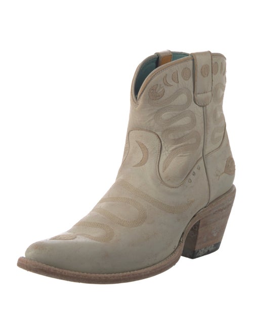 Pskaufman Leather Printed Western Boots