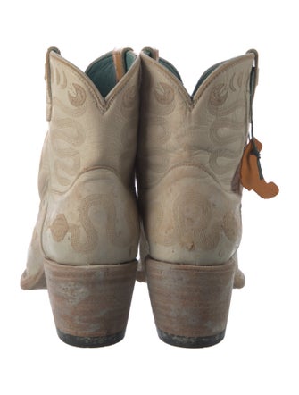 Pskaufman Leather Printed Western Boots