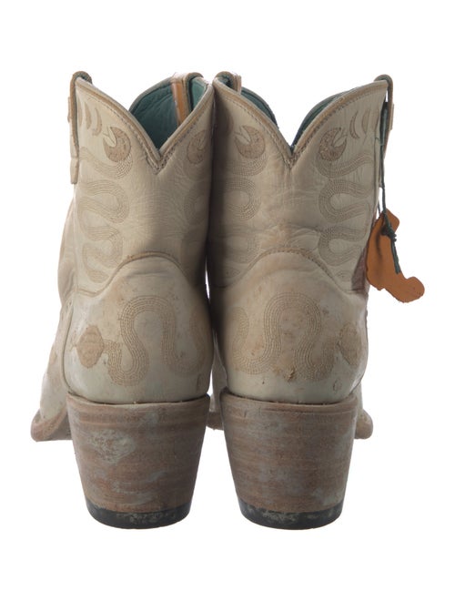 Pskaufman Leather Printed Western Boots