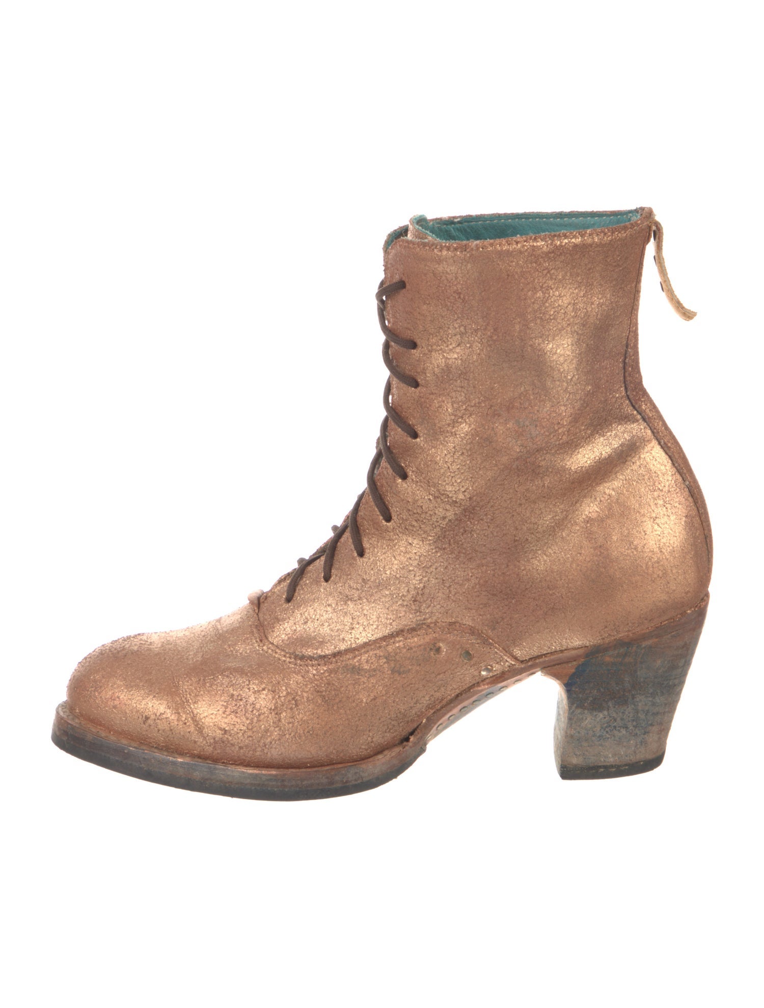 Pskaufman Leather Lace-Up Boots