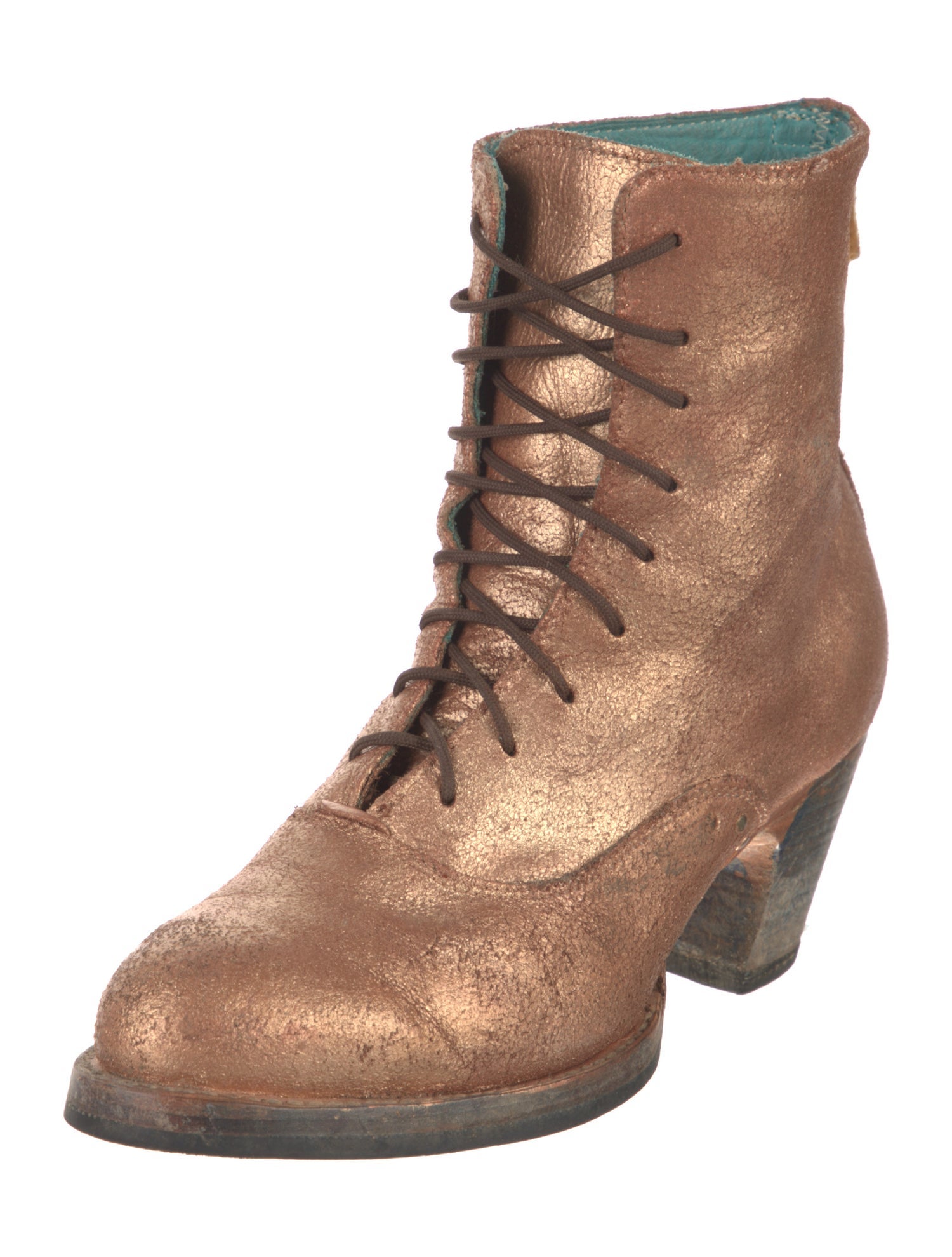 Pskaufman Leather Lace-Up Boots