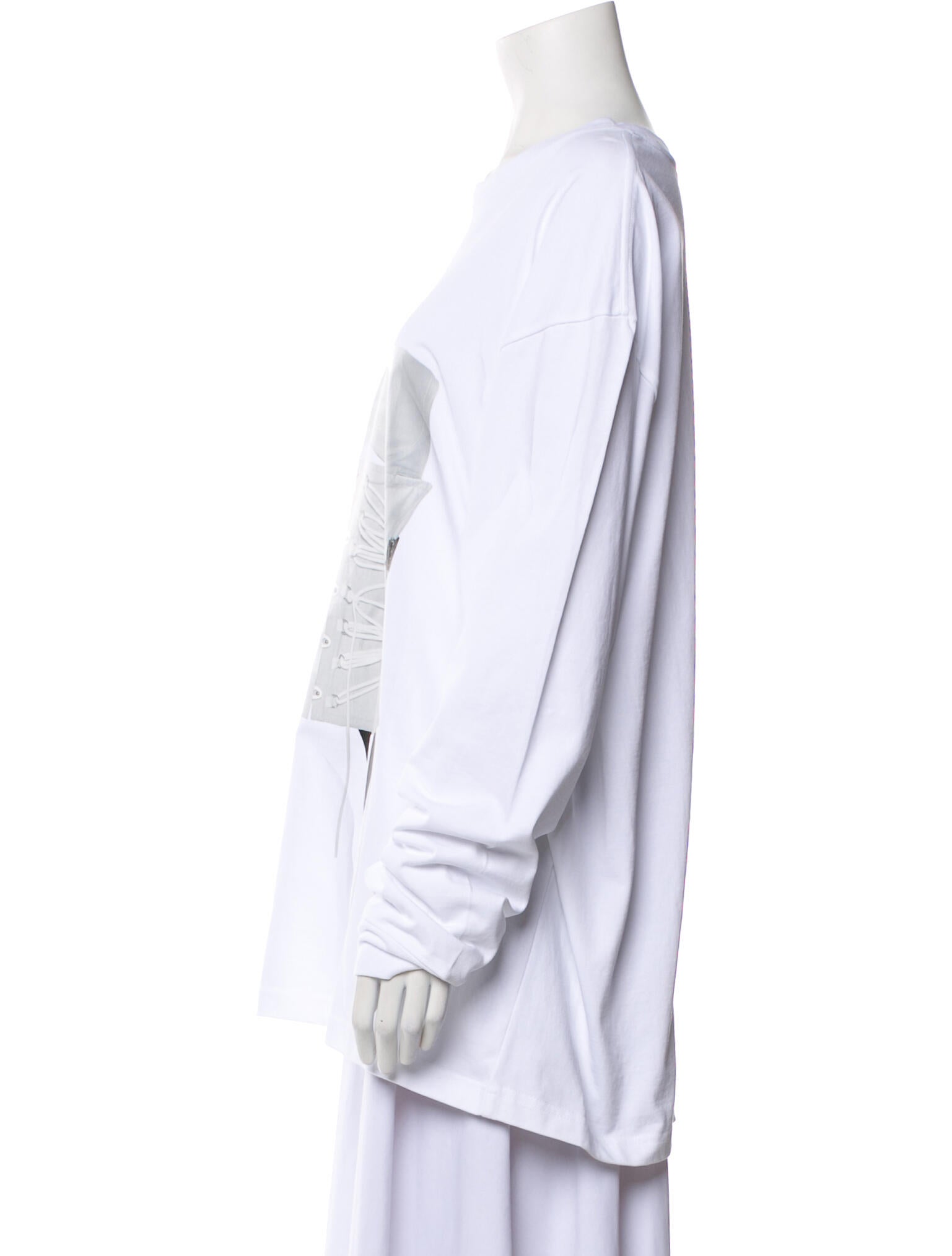 Pushbutton Scoop Neck Mini Dress