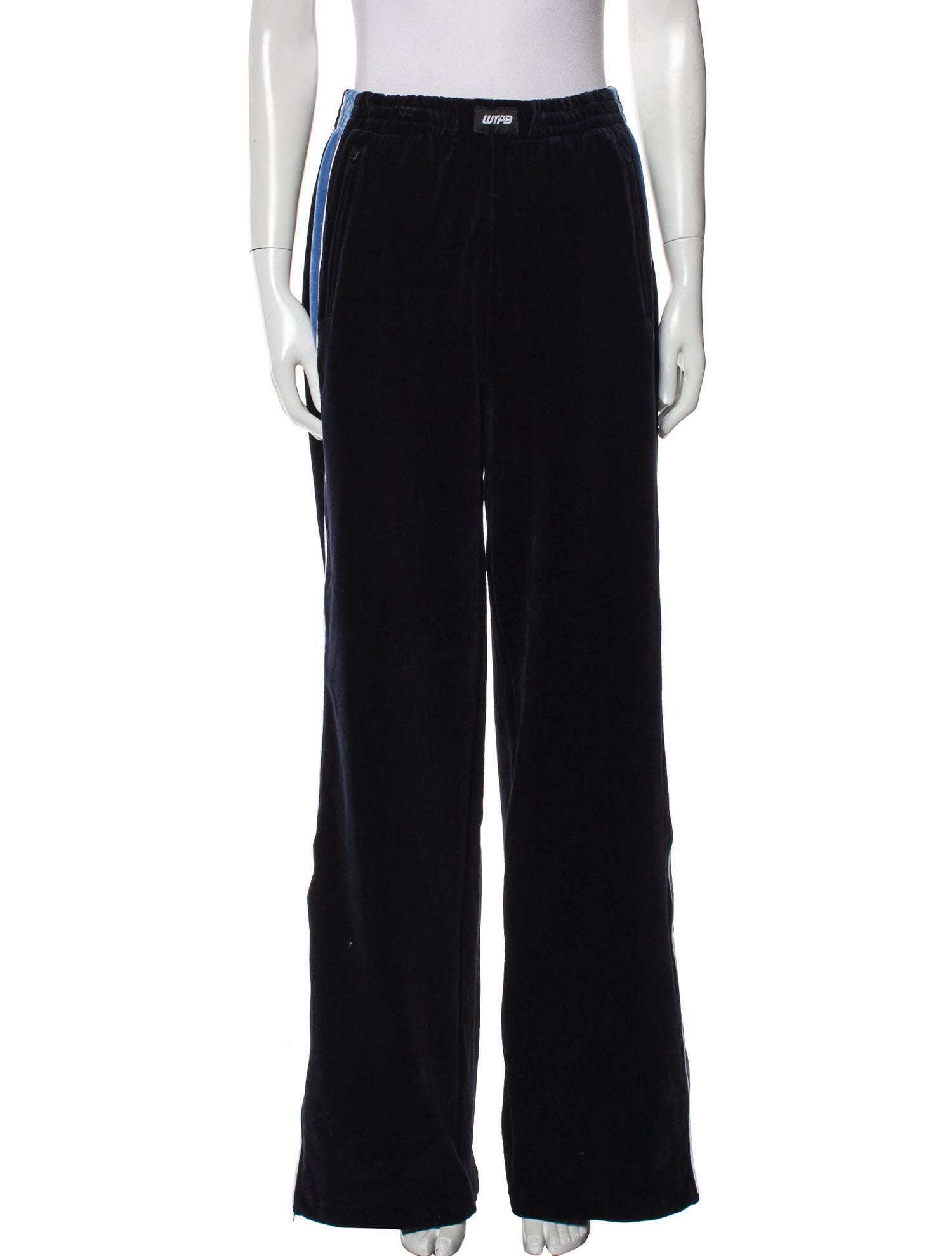 Pushbutton Wide Leg Pants