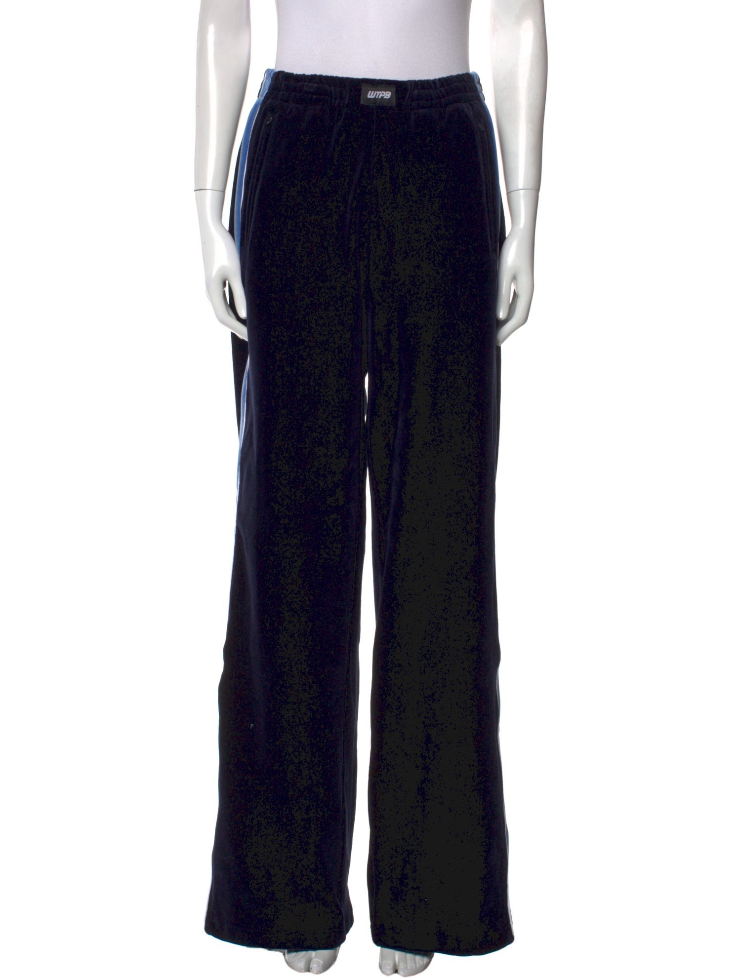 Pushbutton Wide Leg Pants