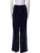 Pushbutton Wide Leg Pants