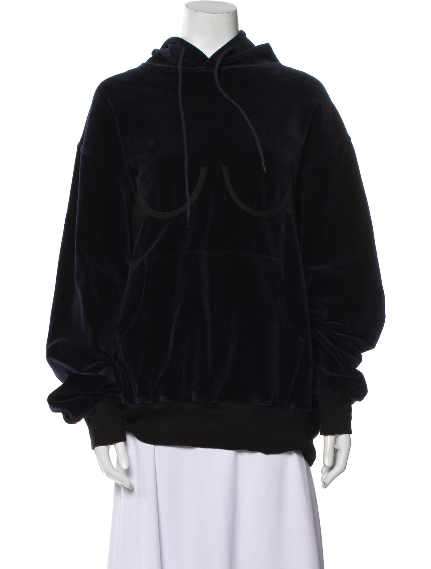 Pushbutton Mock Neck Long Sleeve Sweatshirt