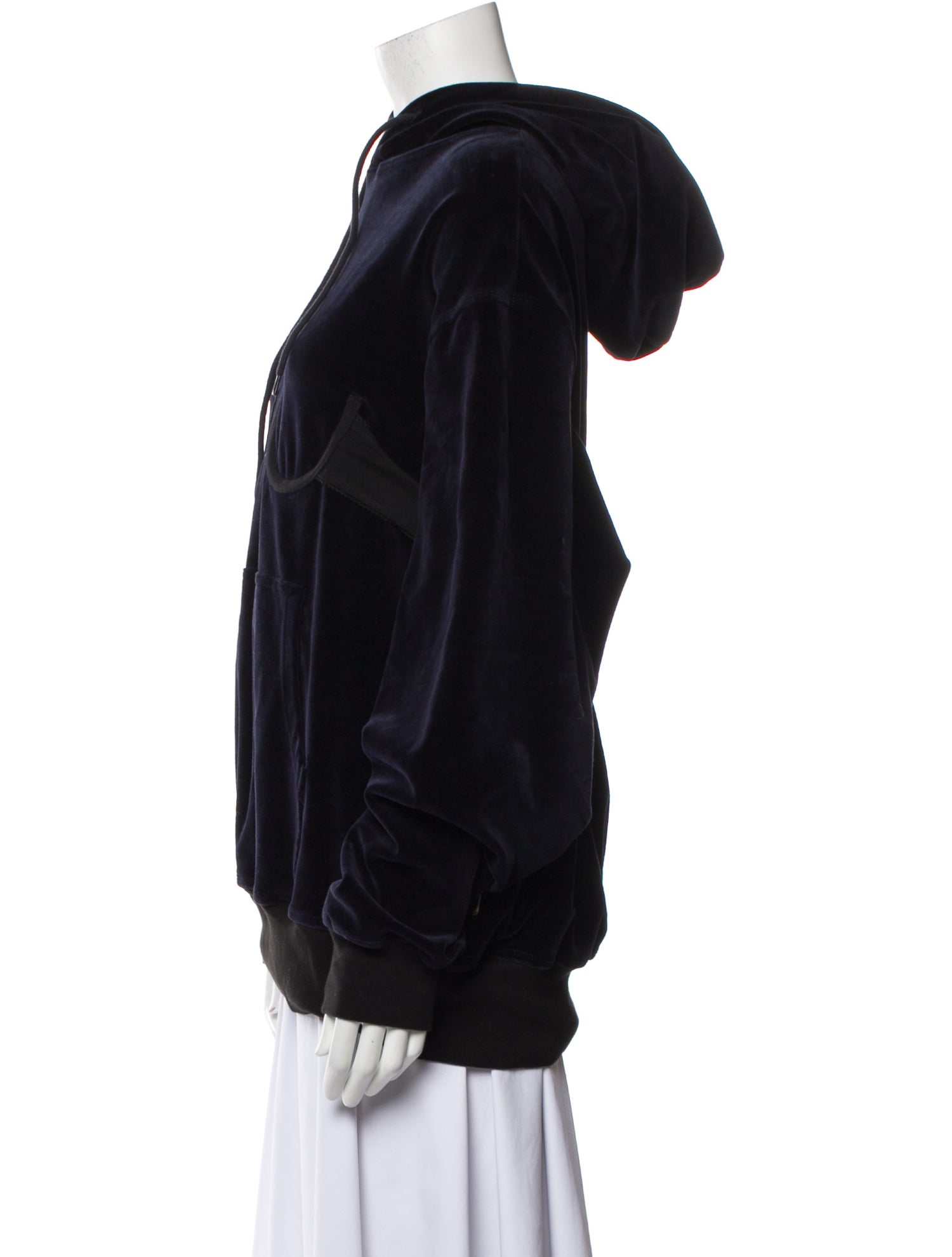 Pushbutton Mock Neck Long Sleeve Sweatshirt