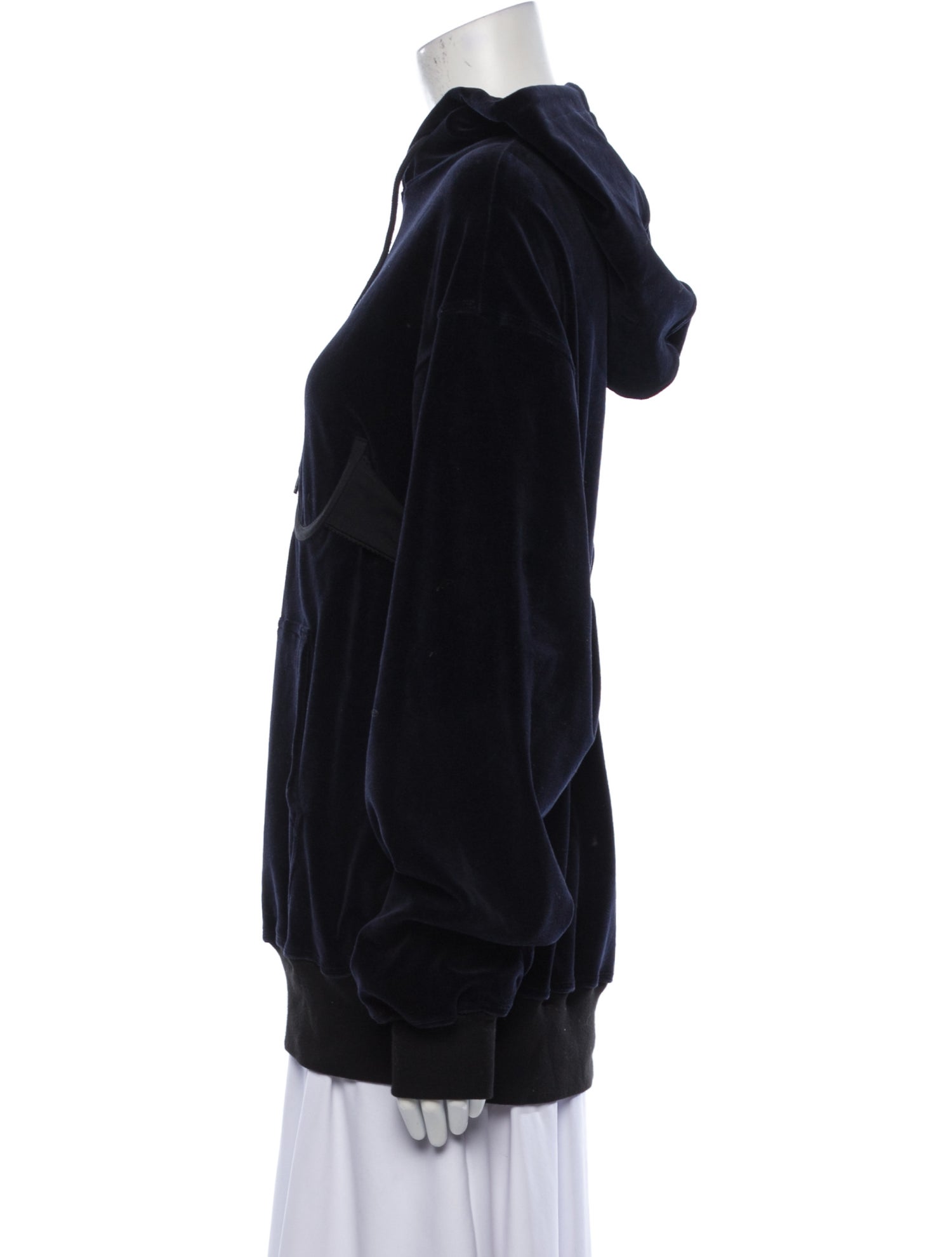 Pushbutton Mock Neck Long Sleeve Sweatshirt