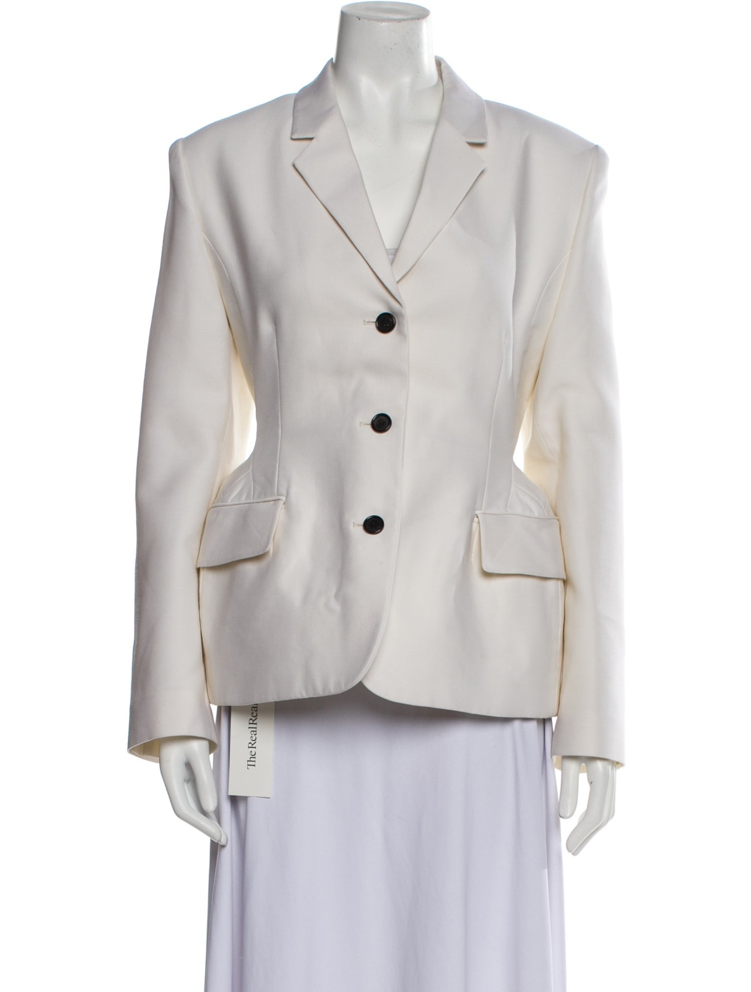 Pushbutton Wool Blazer