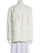 Pushbutton Wool Blazer