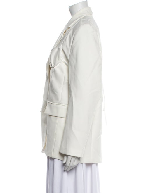 Pushbutton Wool Blazer