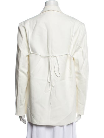 Pushbutton Wool Blazer