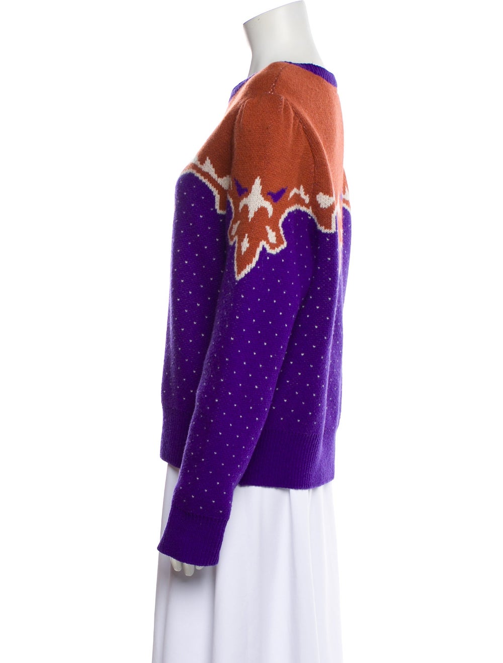 Pushbutton Wool Printed Sweater - image 2