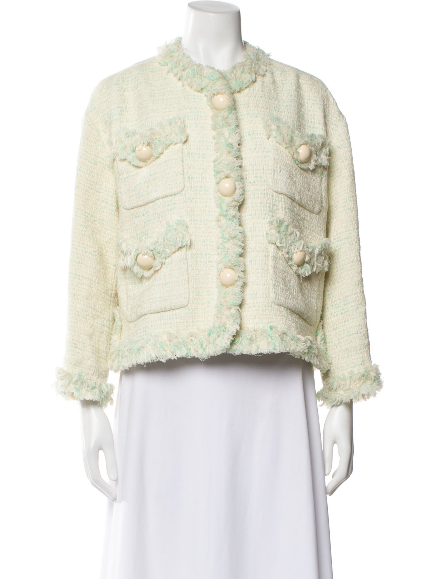 Tweed Pattern Evening Jacket