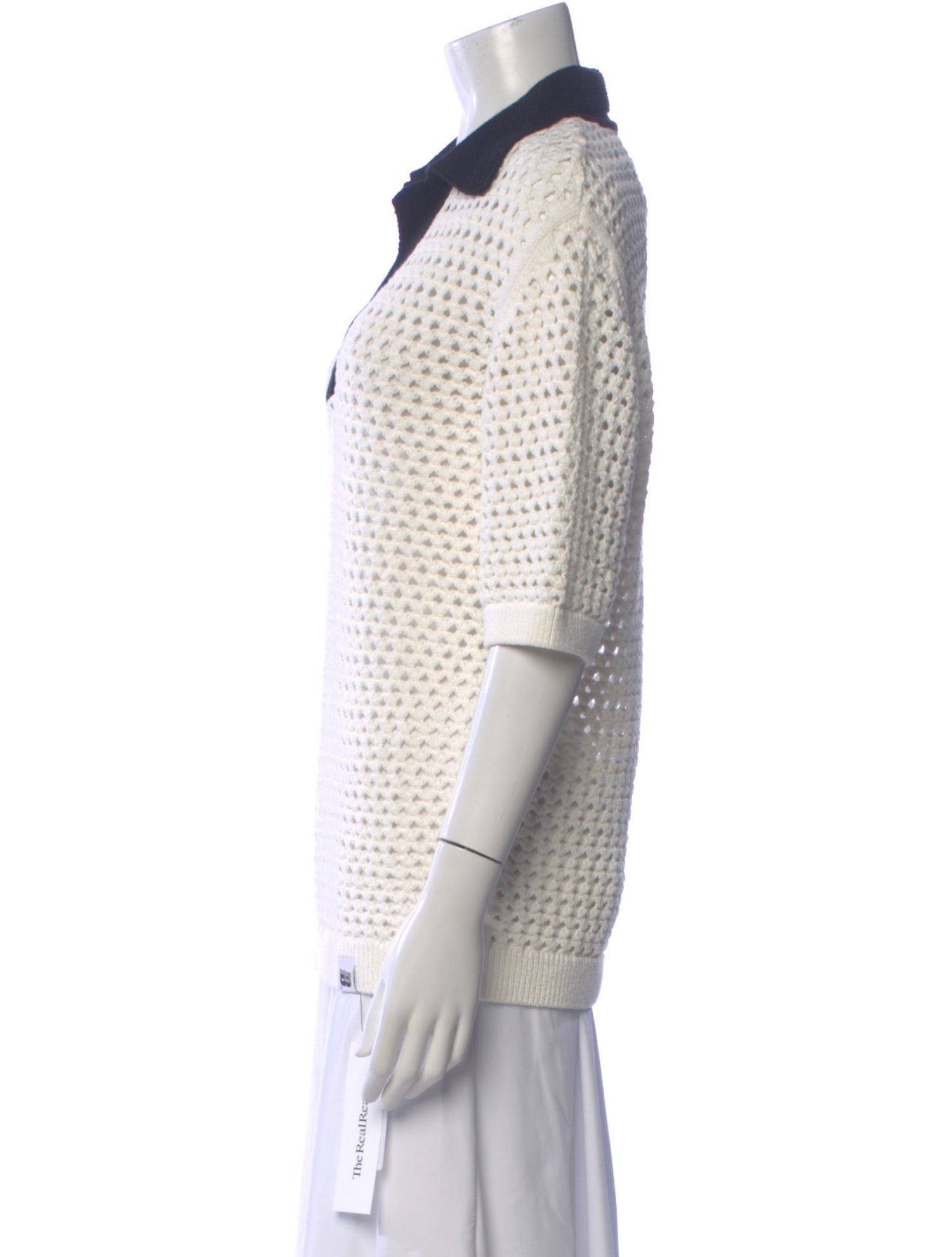 Pushbutton Crew Neck Sweater
