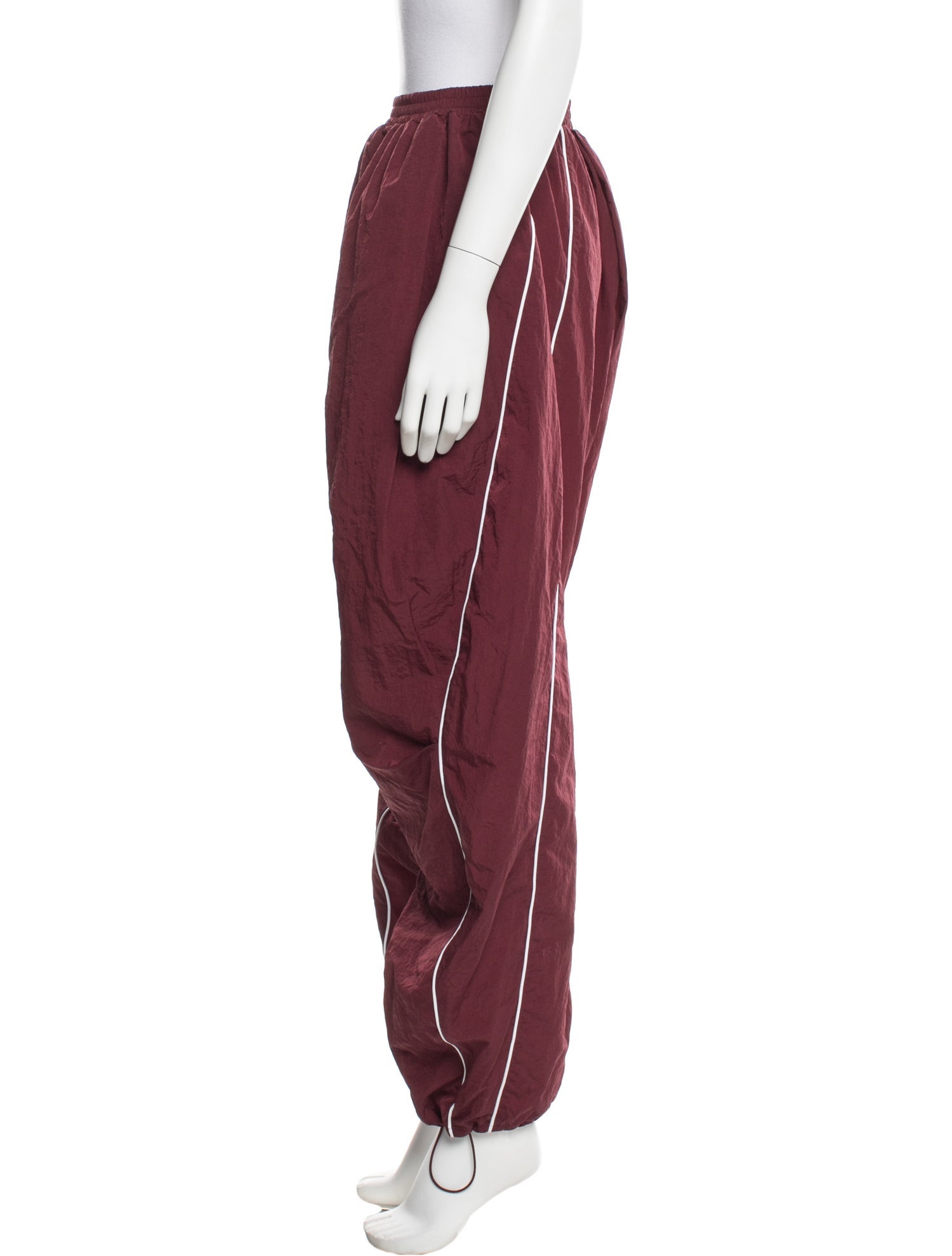 Pushbutton Wide Leg Pants