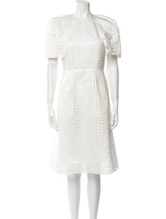 Pascal Millet Lace Pattern Midi Length Dress