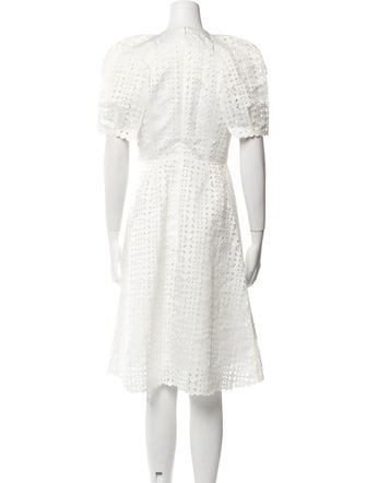 Pascal Millet Lace Pattern Midi Length Dress