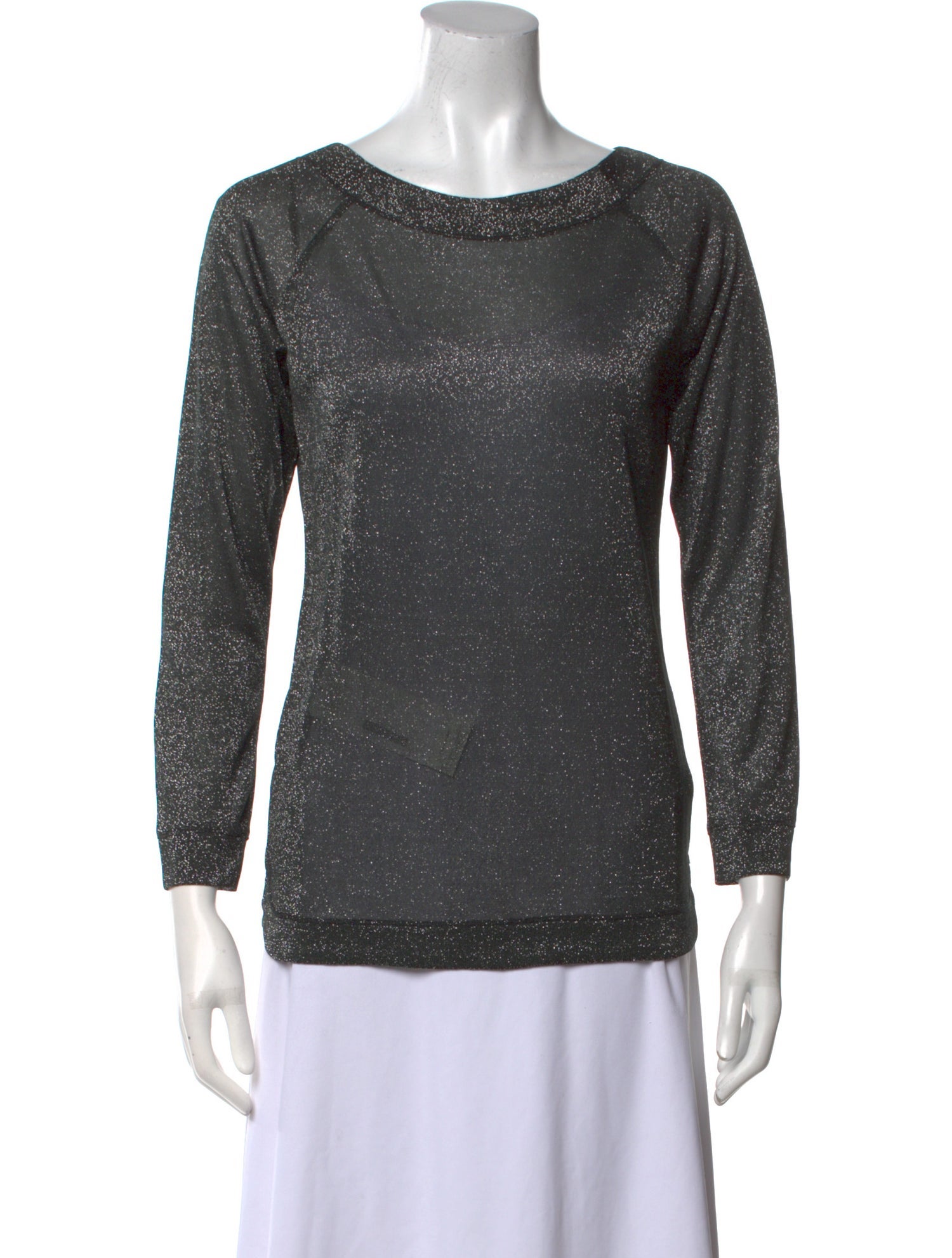 Pascal Millet Bateau Neckline Three-Quarter Sleeve Top