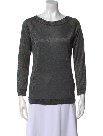 Pascal Millet Bateau Neckline Three-Quarter Sleeve Top