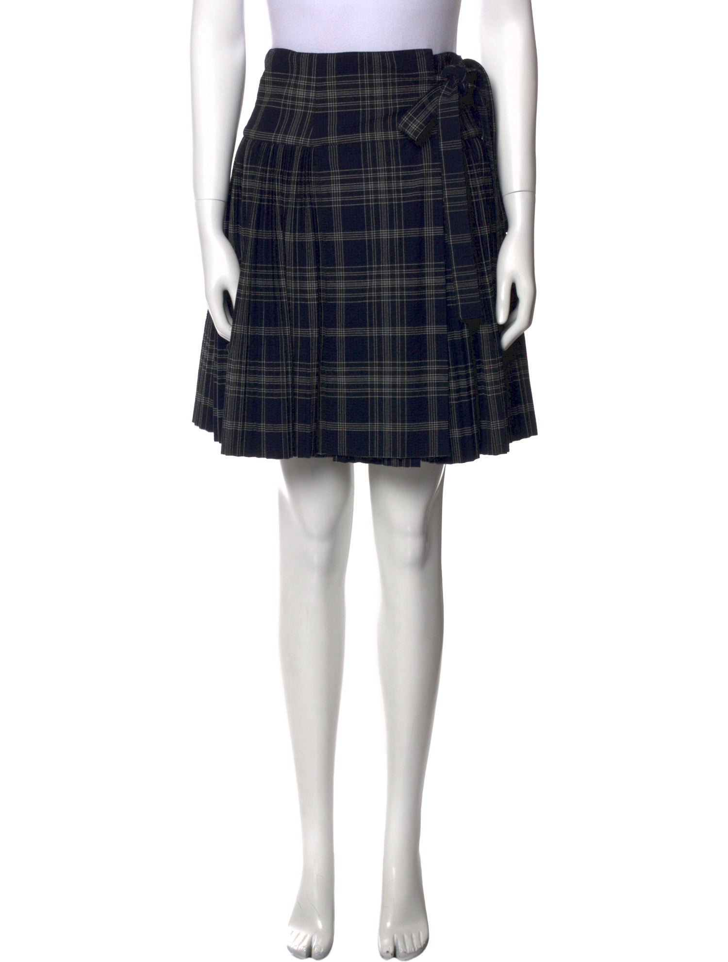 Pascal Millet Plaid Print Knee-Length Skirt