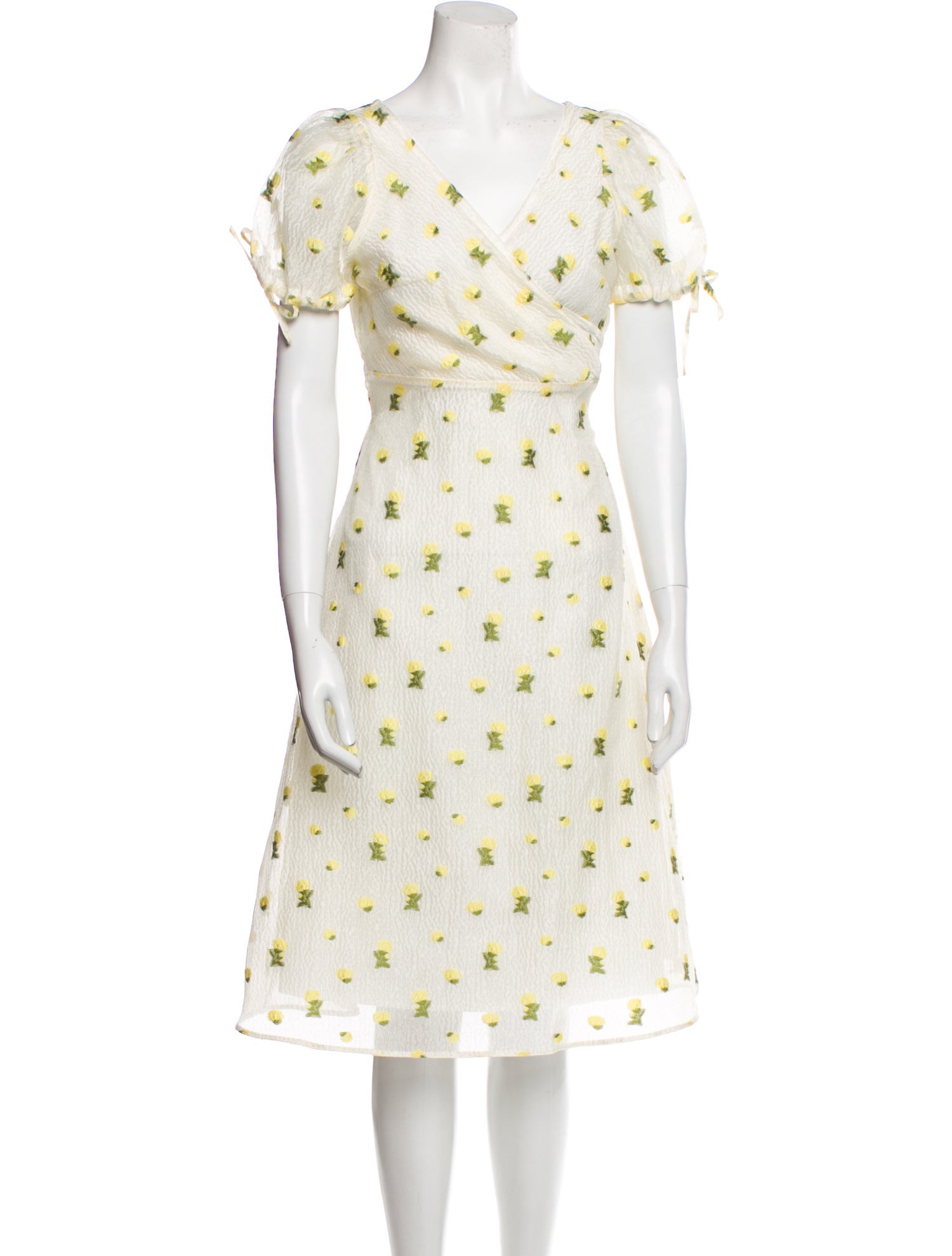 Petite Studio NYC Floral Print Midi Length Dress