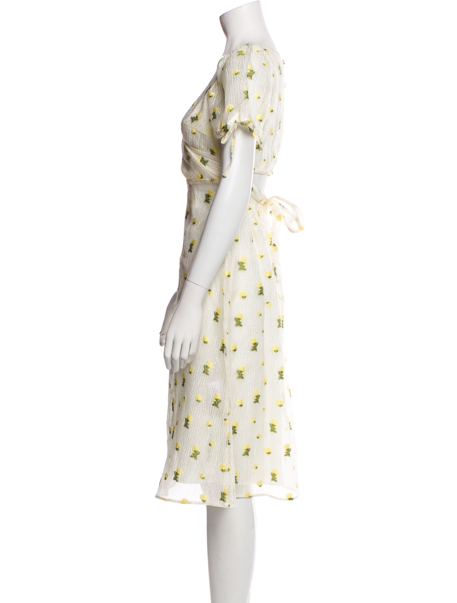 Petite Studio NYC Floral Print Midi Length Dress