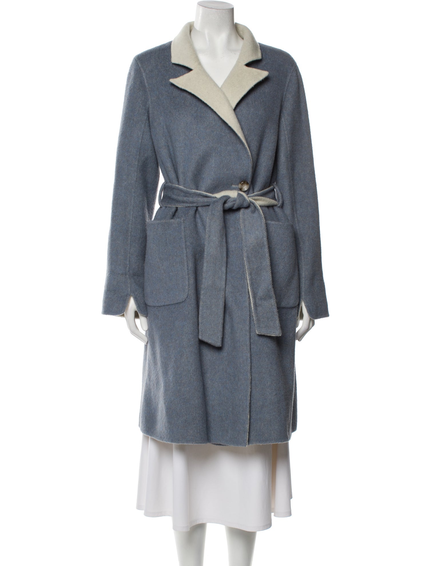 Petite Studio NYC Wool Trench Coat