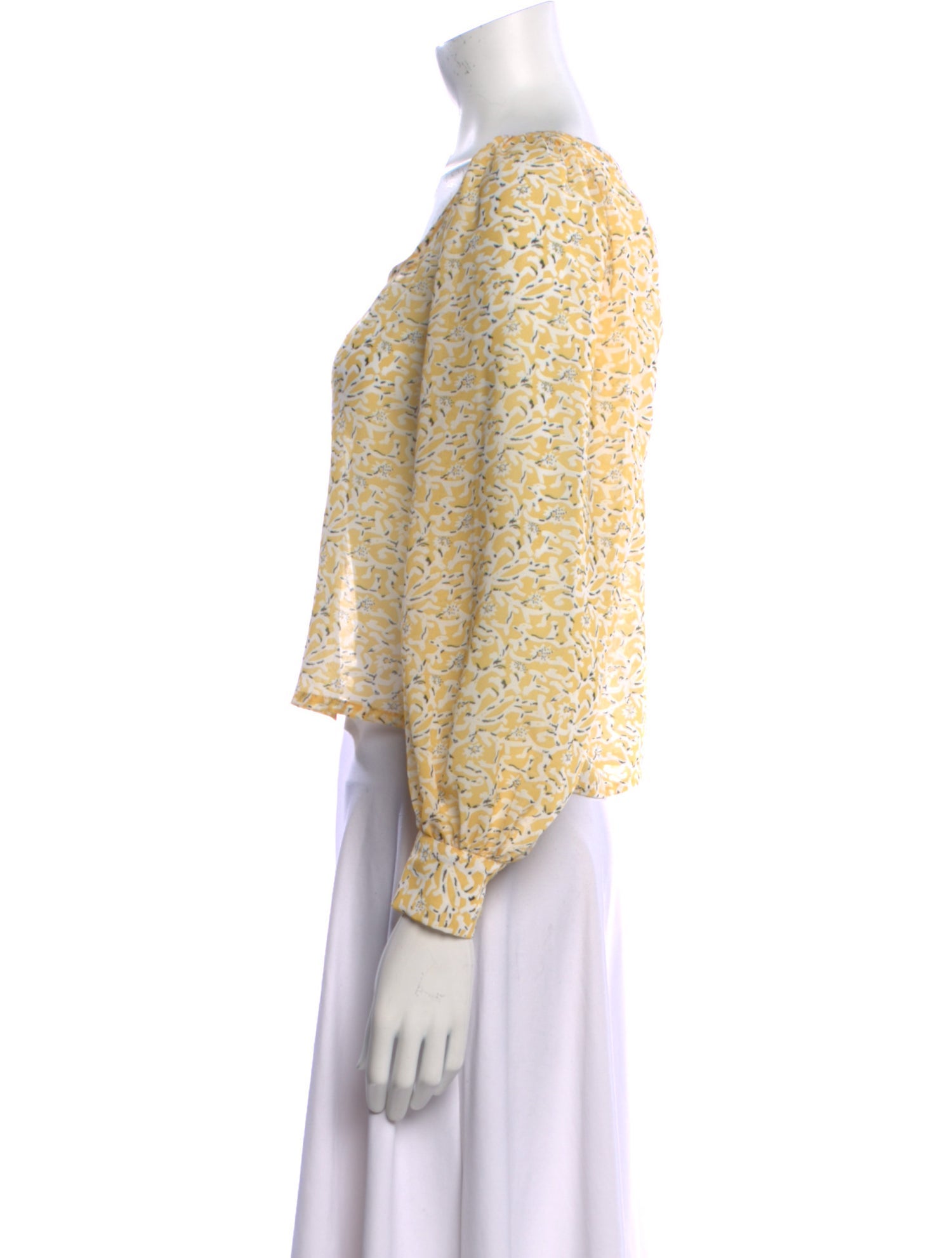 Petite Studio NYC Printed Square Neckline Crop Top