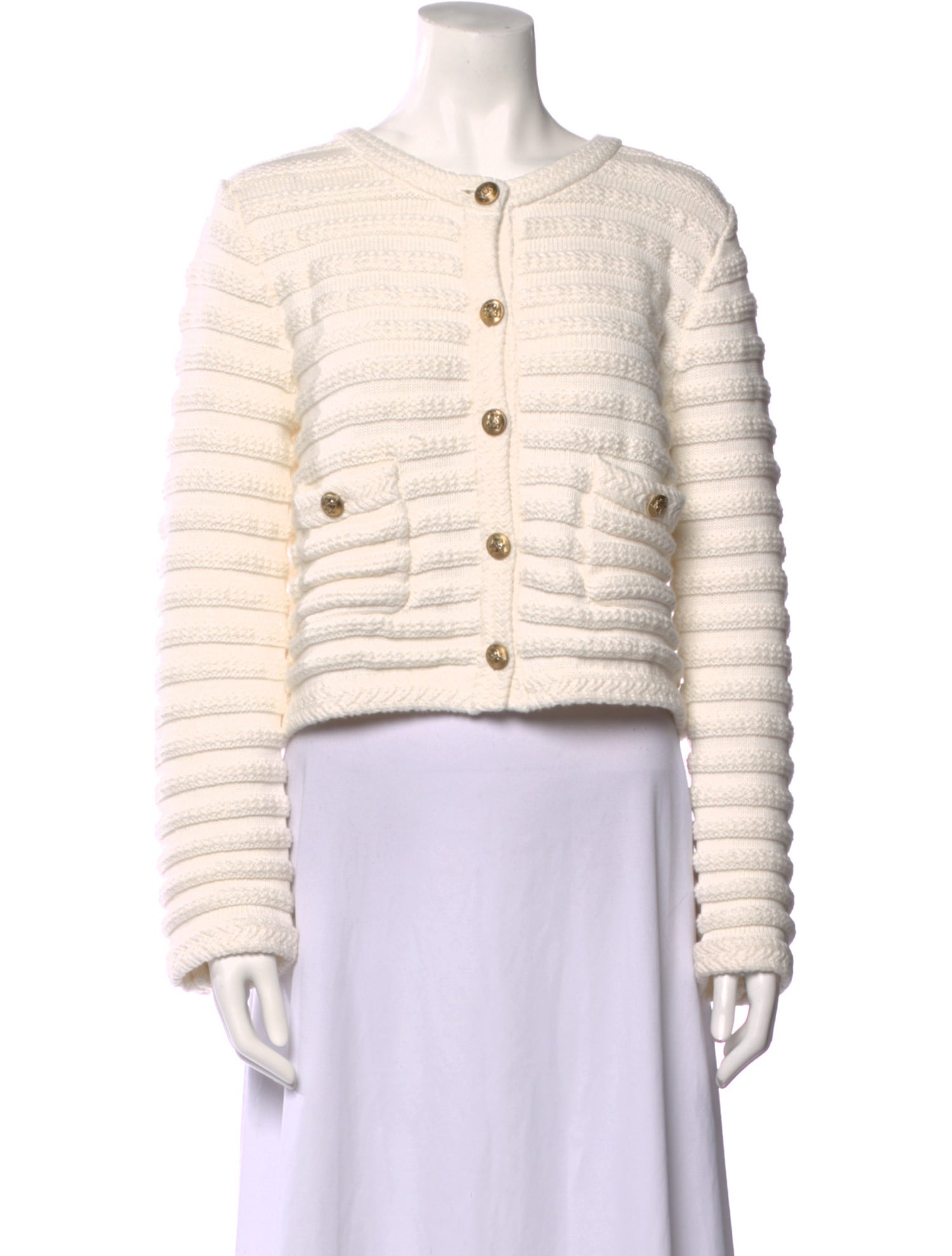 Petite Studio NYC Striped Scoop Neck Sweater