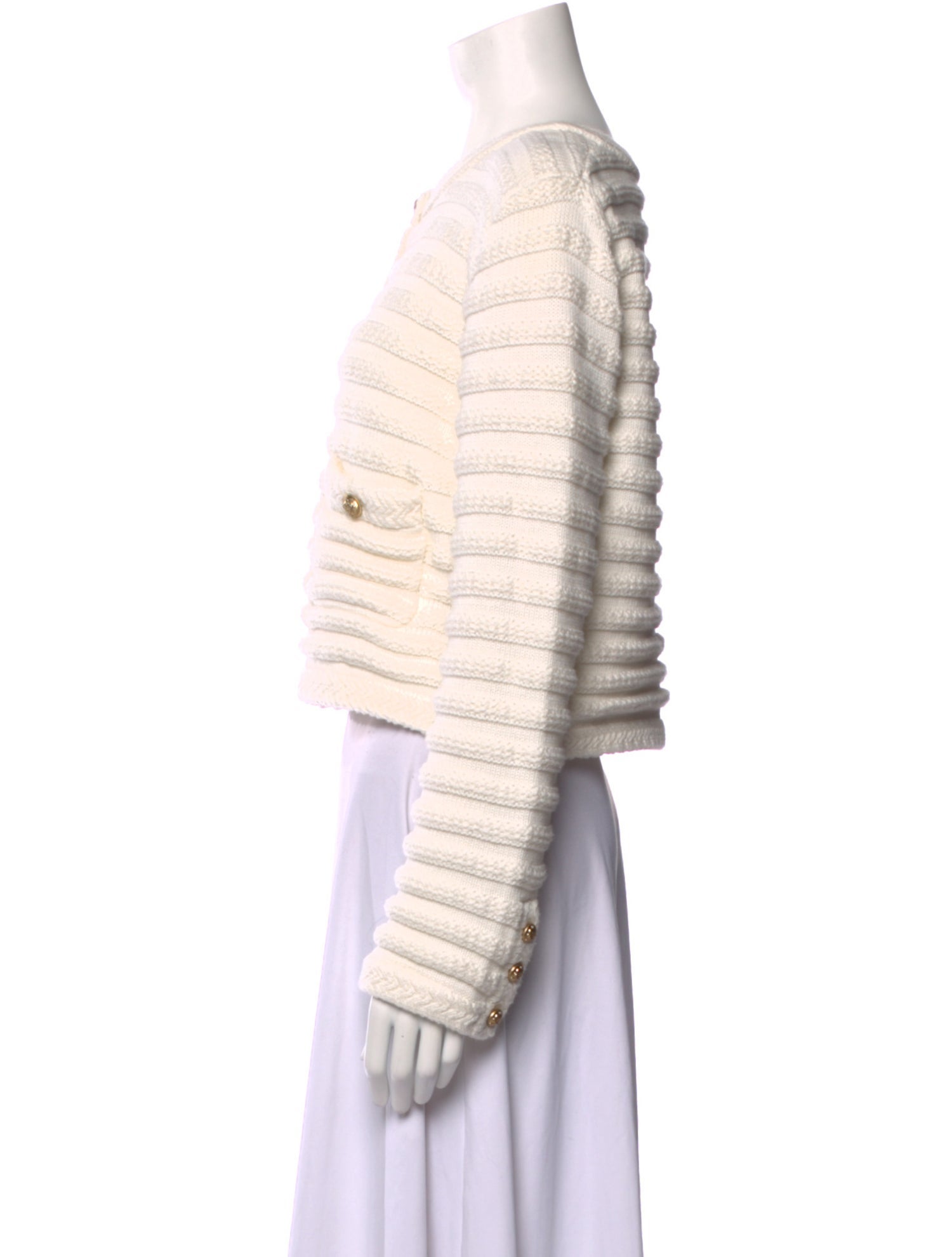 Petite Studio NYC Striped Scoop Neck Sweater