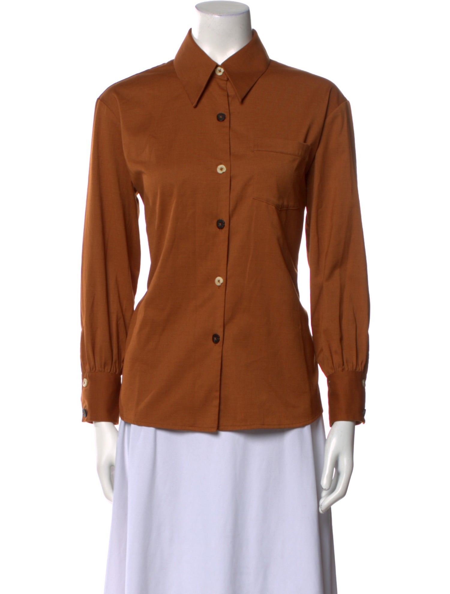 Petite Studio NYC Long Sleeve Button-Up Top