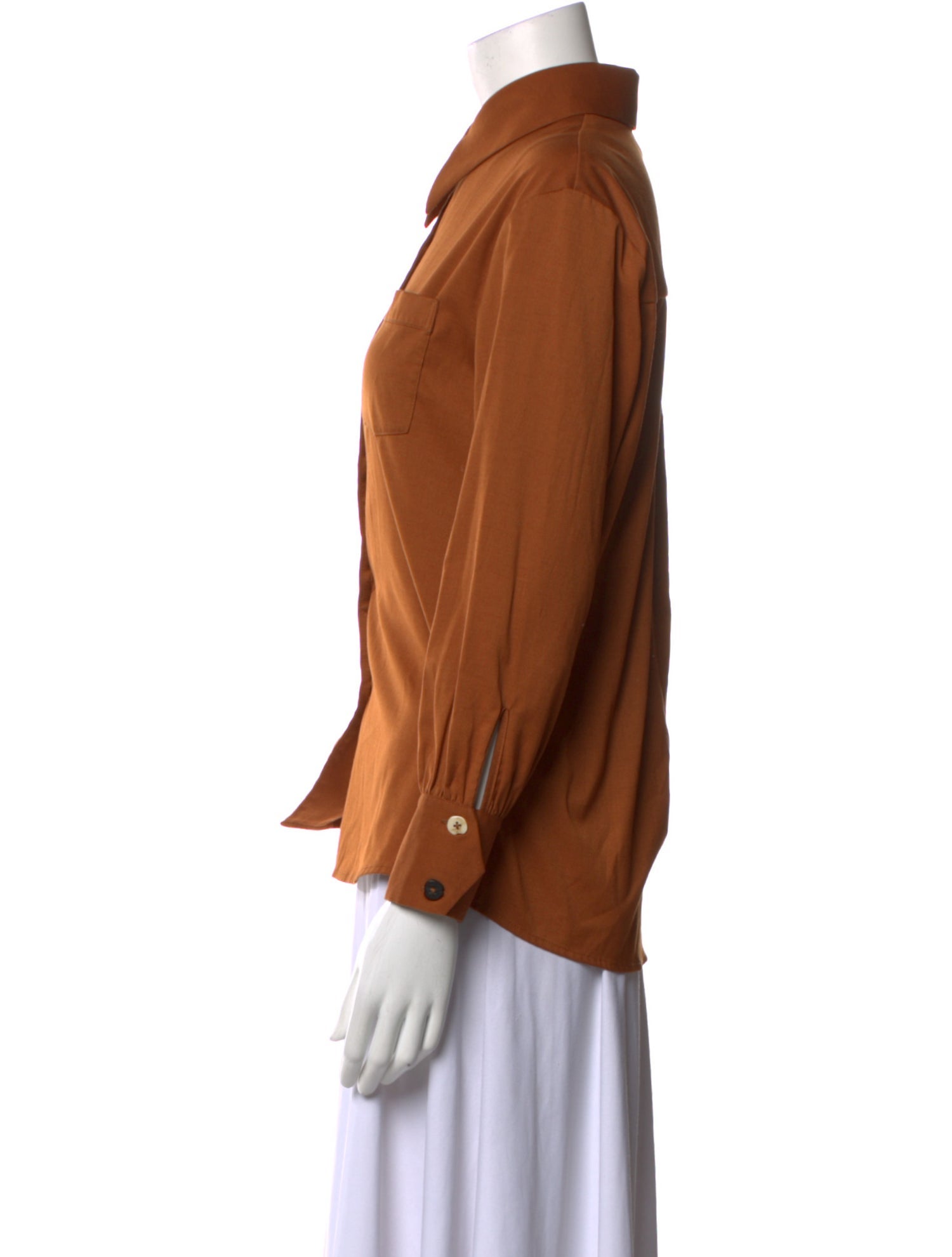 Petite Studio NYC Long Sleeve Button-Up Top