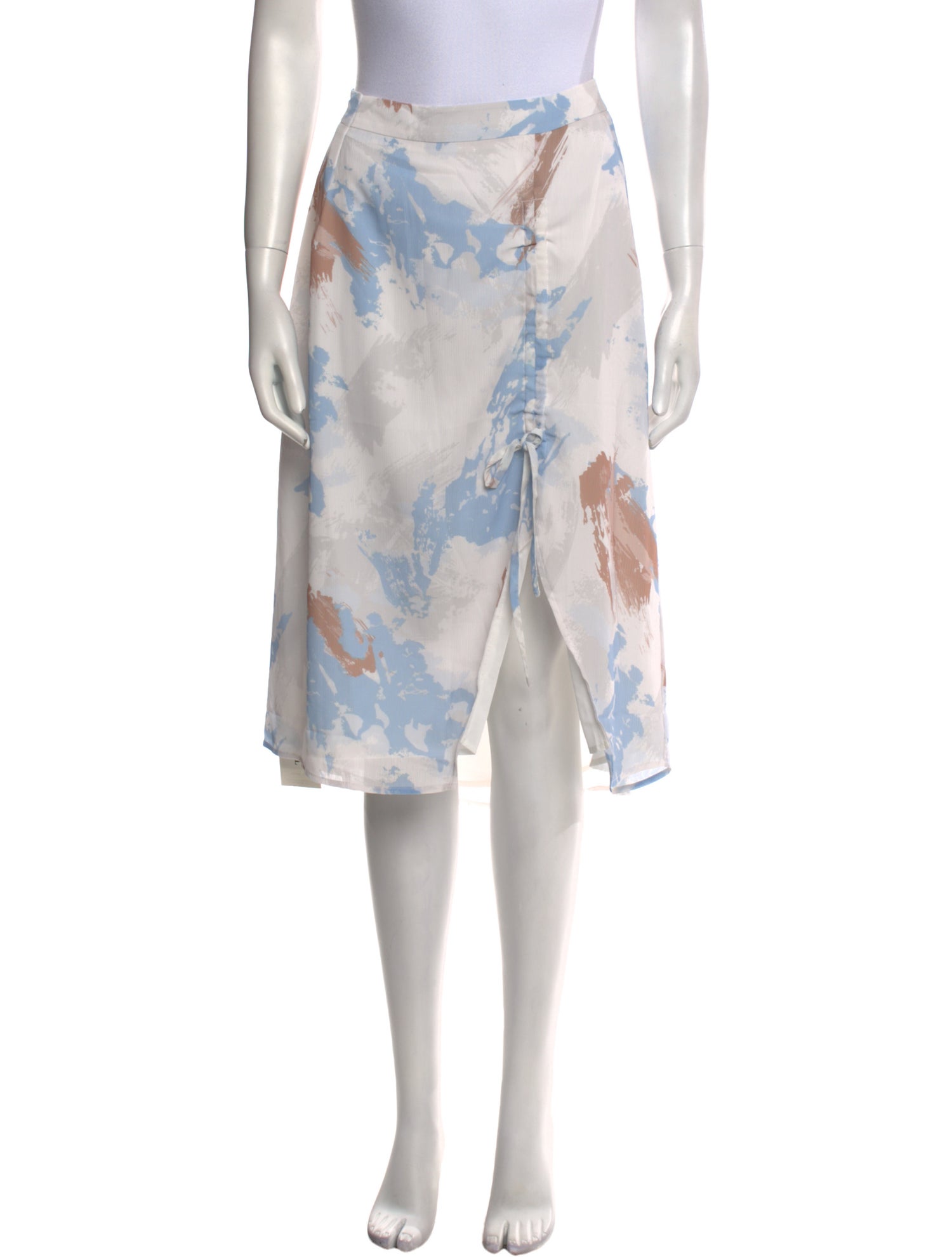 Petite Studio NYC Floral Print Knee-Length Skirt