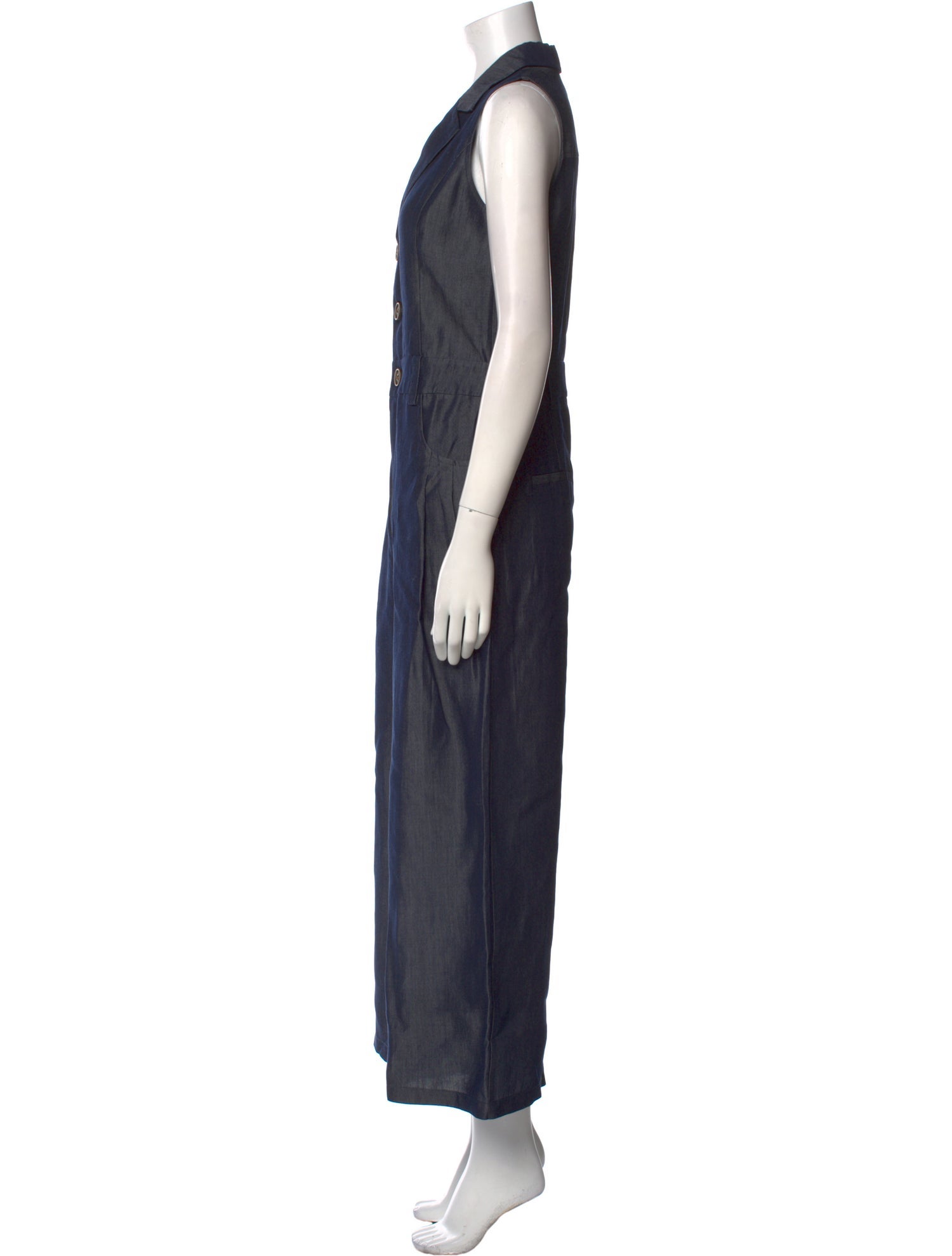 Petite Studio NYC Linen V-Neck Jumpsuit