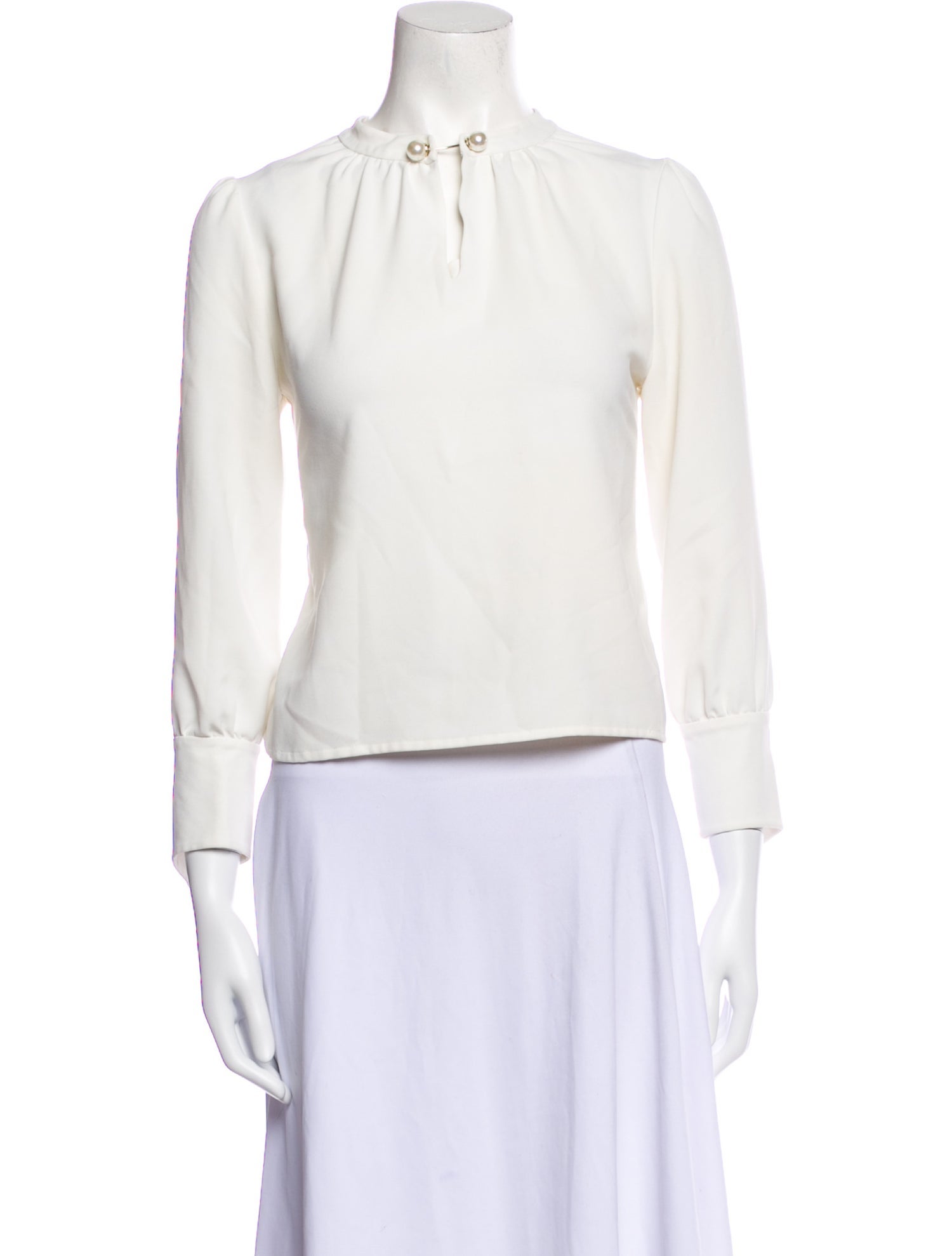 Petite Studio NYC Crew Neck Three-Quarter Sleeve Top