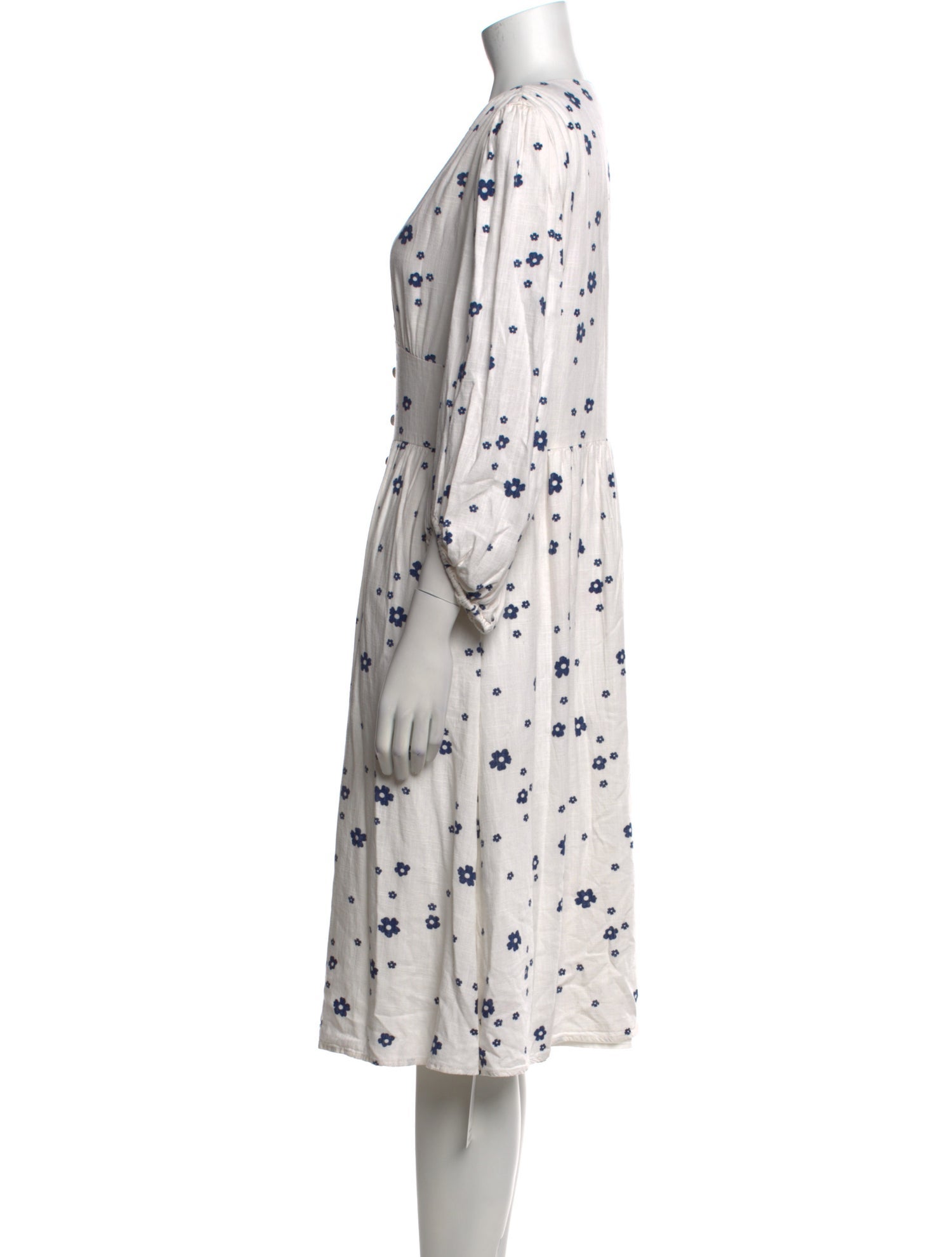 Petite Studio NYC Linen Midi Length Dress