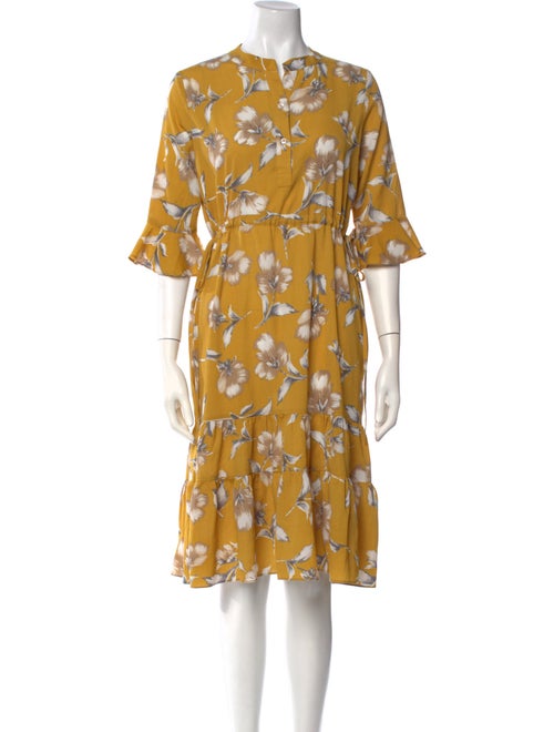 Petite Studio NYC Floral Print Midi Length Dress