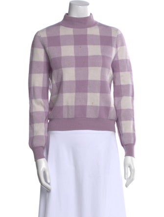 Petite Studio NYC Wool Plaid Print Sweater